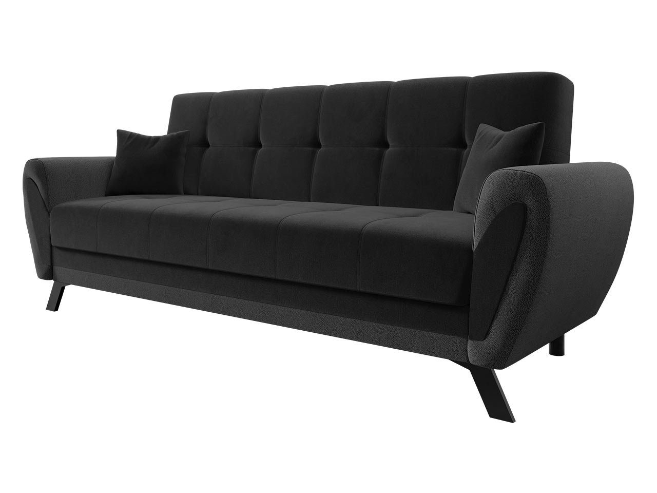 228x90x93 mit cm Bettkasten, 3-Sitzer, Metallfüße, Schlaffunktion Kaja, Schlafsofa und MIRJAN24