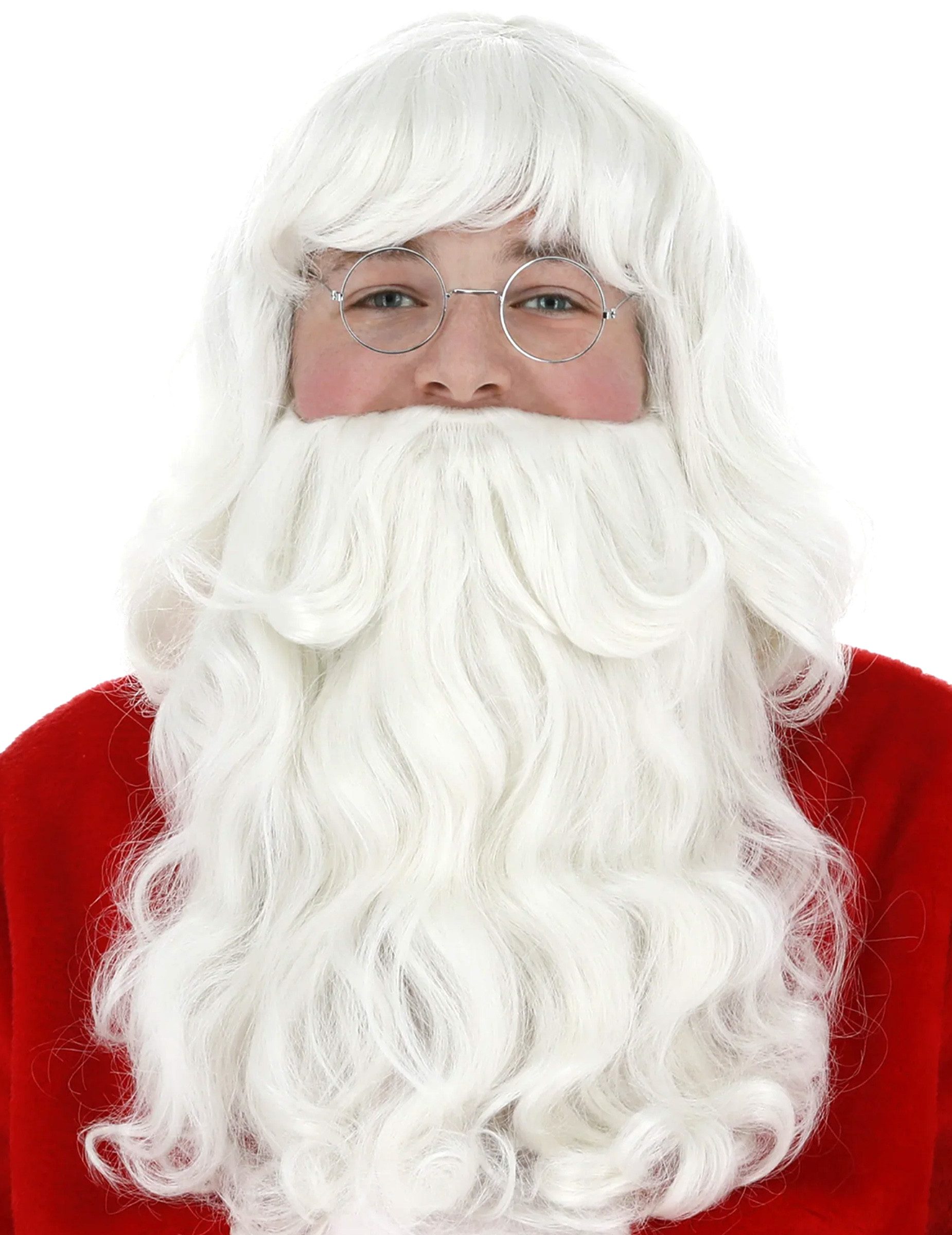 Kostüm Weihnachtsmann Bart Nikolaus weiss