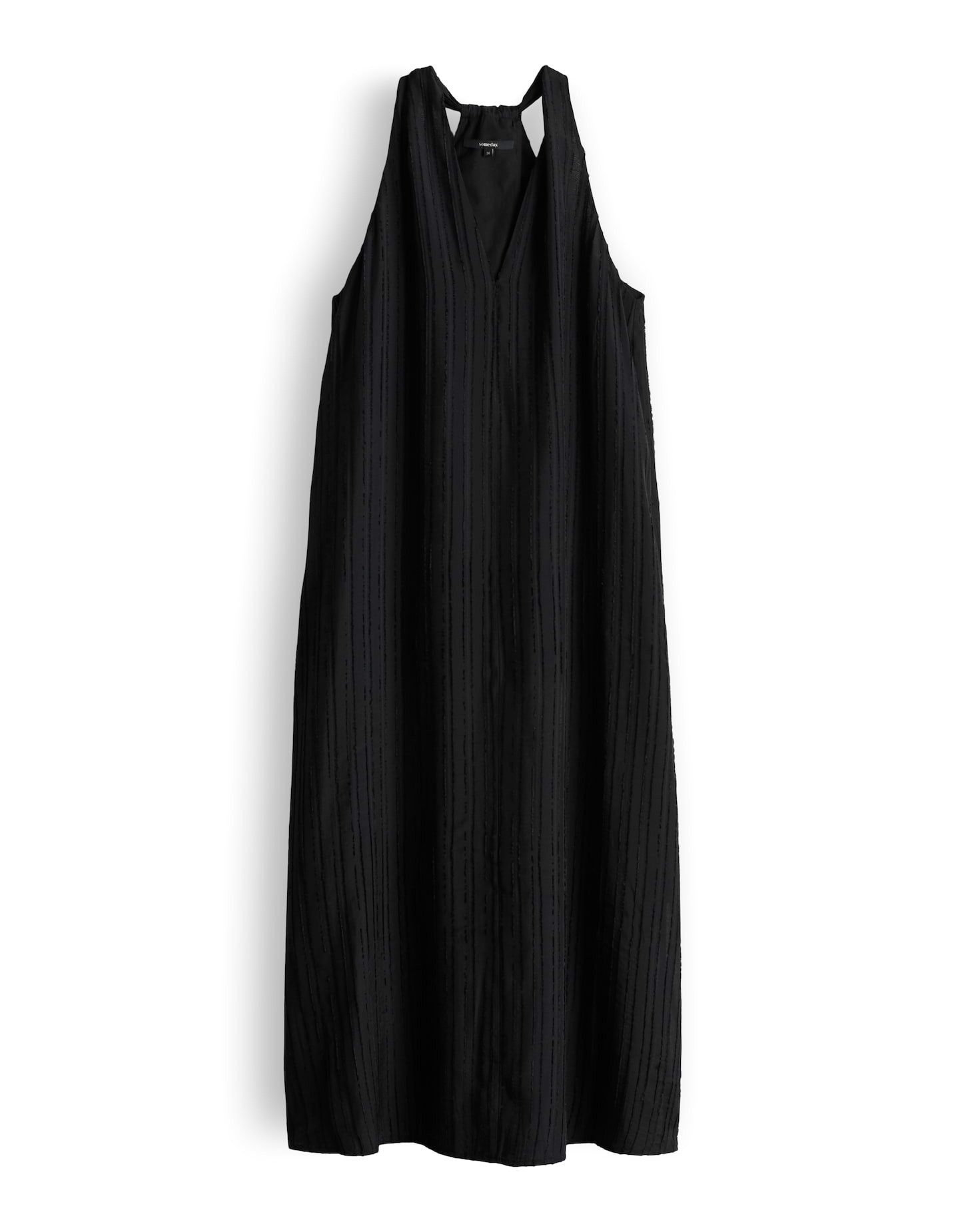 someday Midikleid Qedira structure aus Webware mit Struktur Luftige Transparenz für Sommerlooks