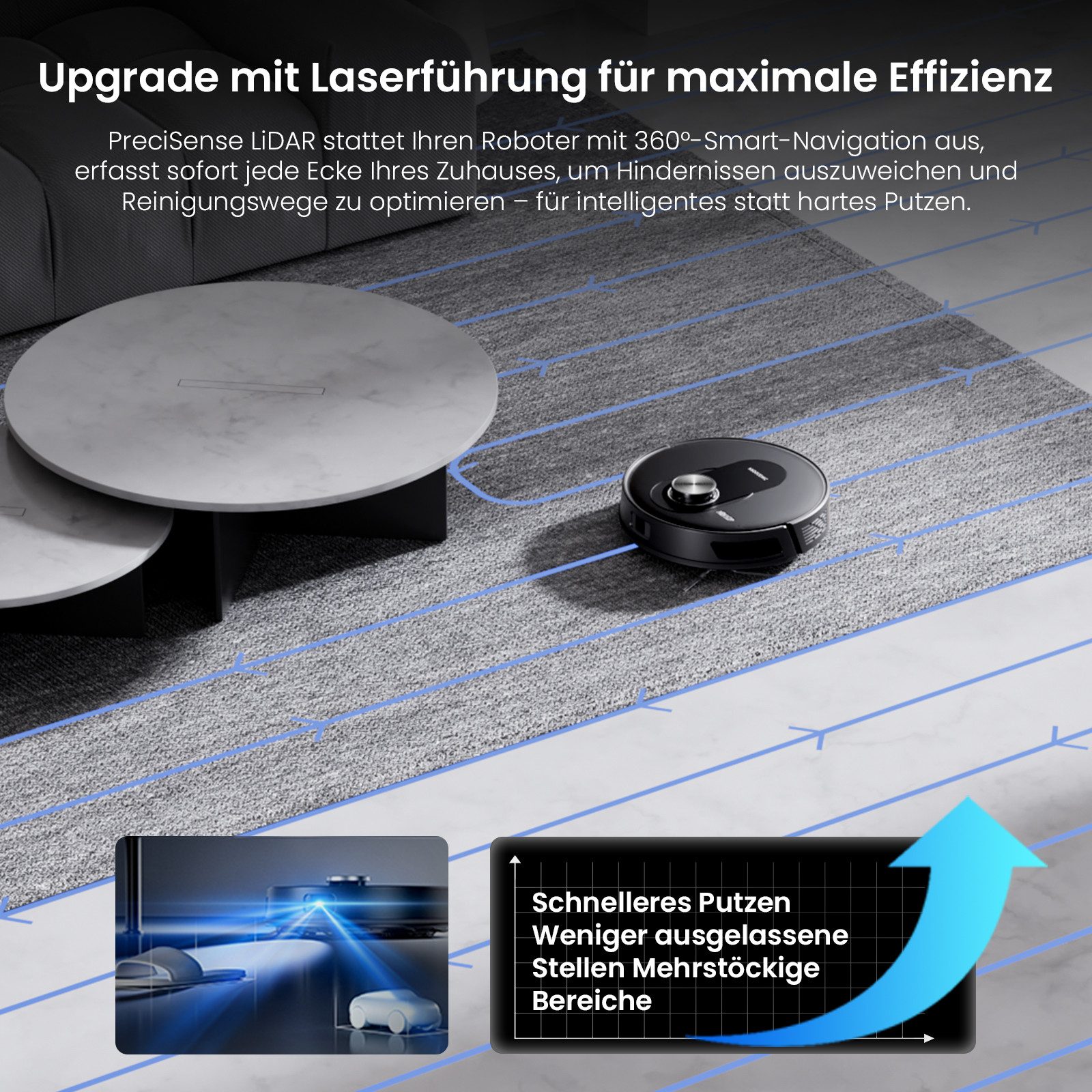 Saugroboter Mit Wischfunktion & Selbstentleerung - 4L Station Für Haustierbesitzer