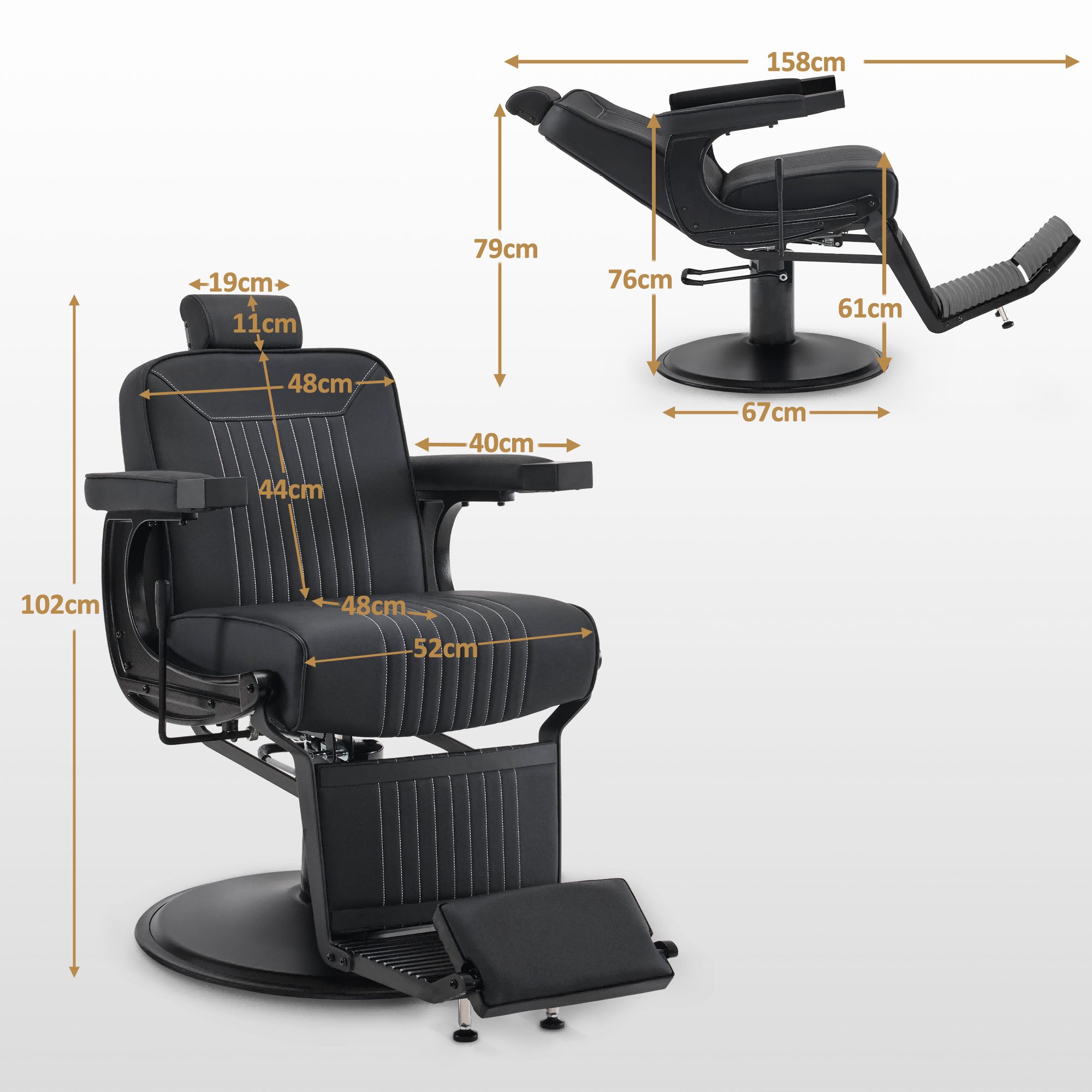 Barberpub Drehstuhl Barberpub Friseurstuhl Friseureinrichtung Friseursessel günstig online kaufen