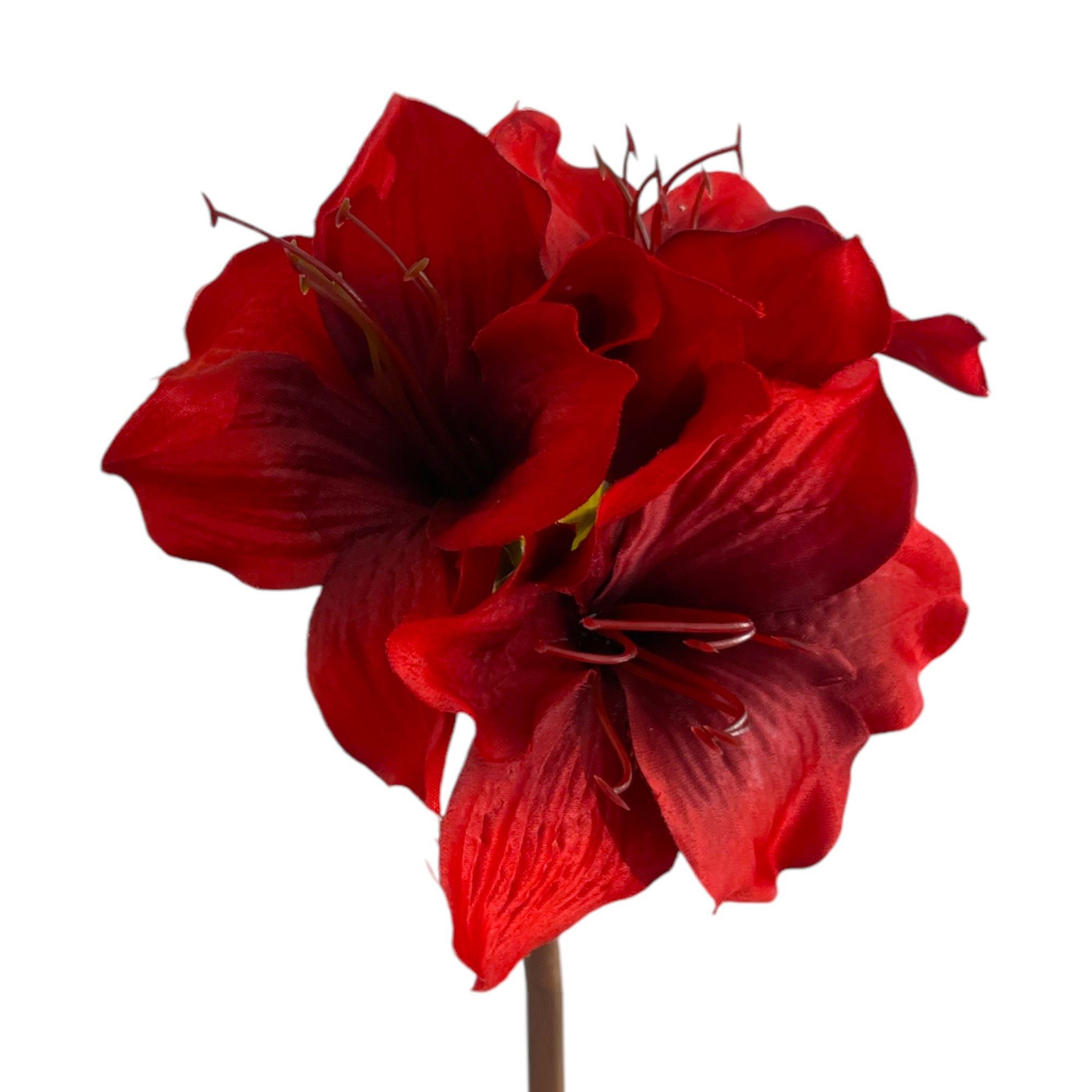 Kunstblume Kunstblume Amaryllis ca. 48cm. 1 Stängel mit 3 Blüten, Floratexx GmbH, Höhe 48.00 cm