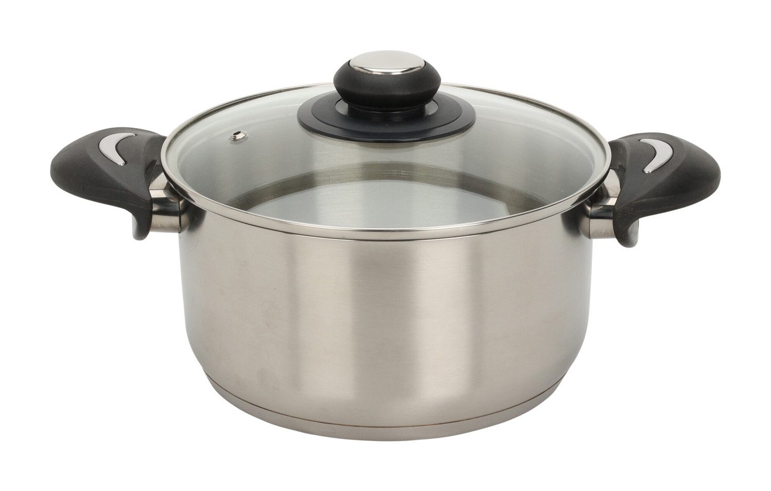 Koopman Kochtopf MASTERN, Ø 20 cm, mit Glasdeckel, 2700 ml, Edelstahl (2-tlg)