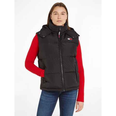 Tommy Jeans Steppweste TJW ALASKA PUFFER VEST mit Aufhänger am Kragen