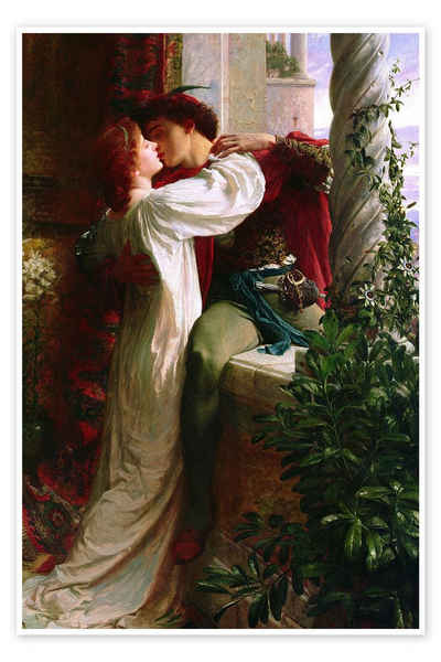 Posterlounge Poster Sir Frank Dicksee, Romeo und Julia, 1884, Malerei