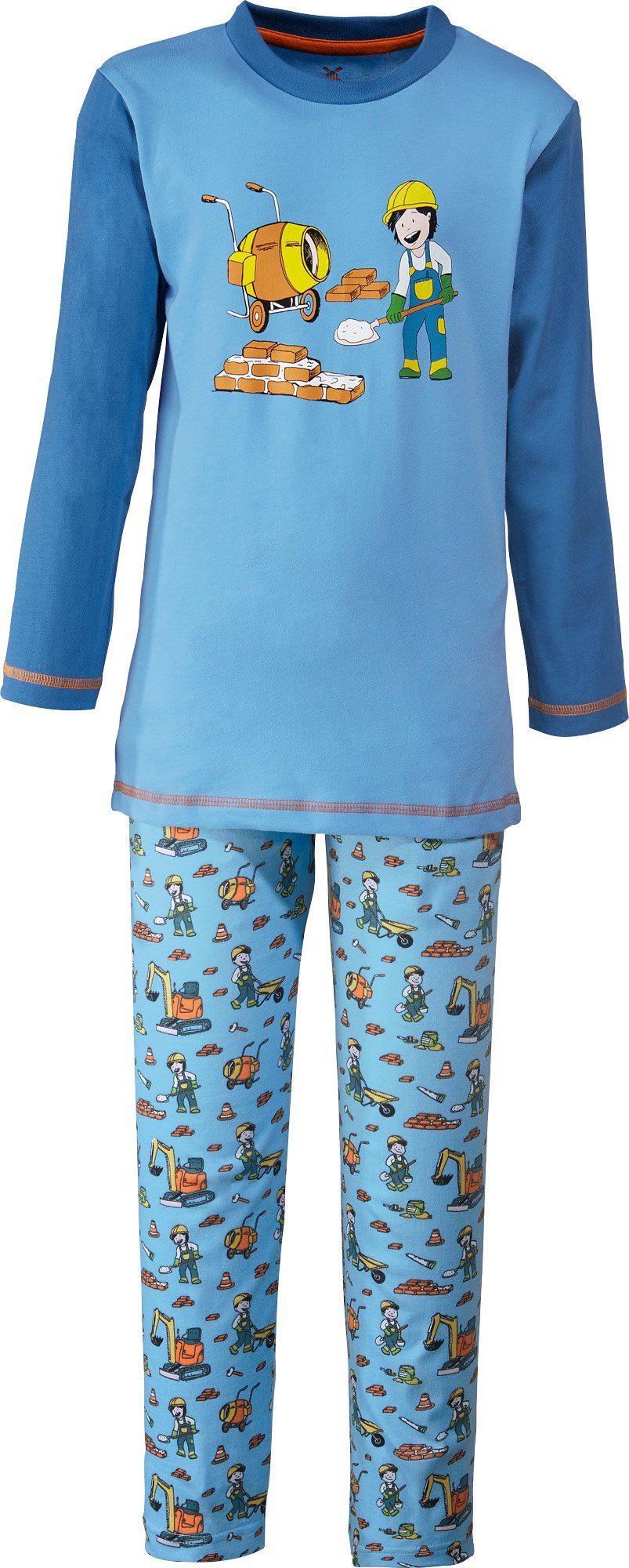 Single-Jersey Müller Kinder-Schlafanzug gemustert Pyjama Erwin