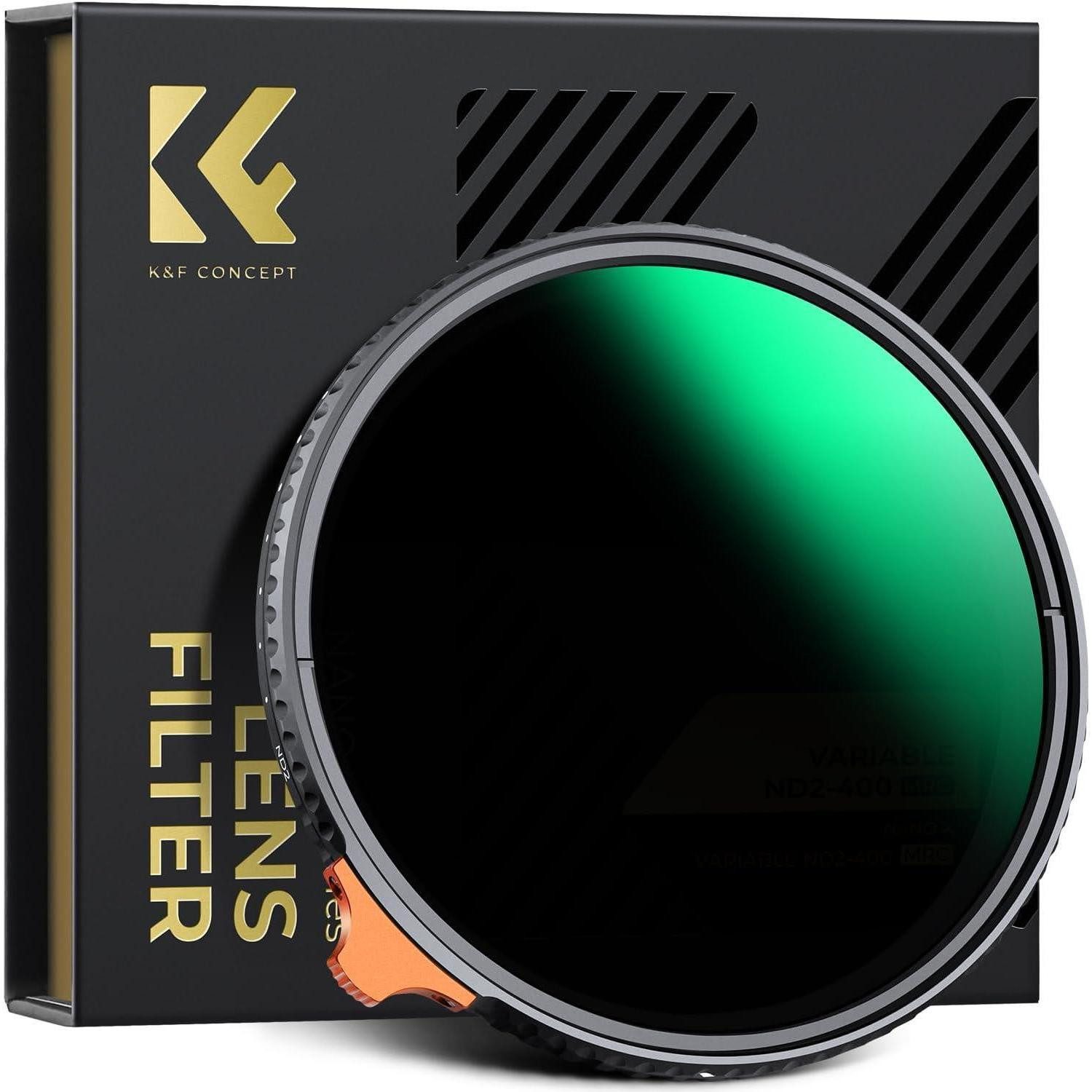 LuxusKollektion ND Filter Vario Graufilter ND2 400 Filtertasche 40,5 mm Graufilter
