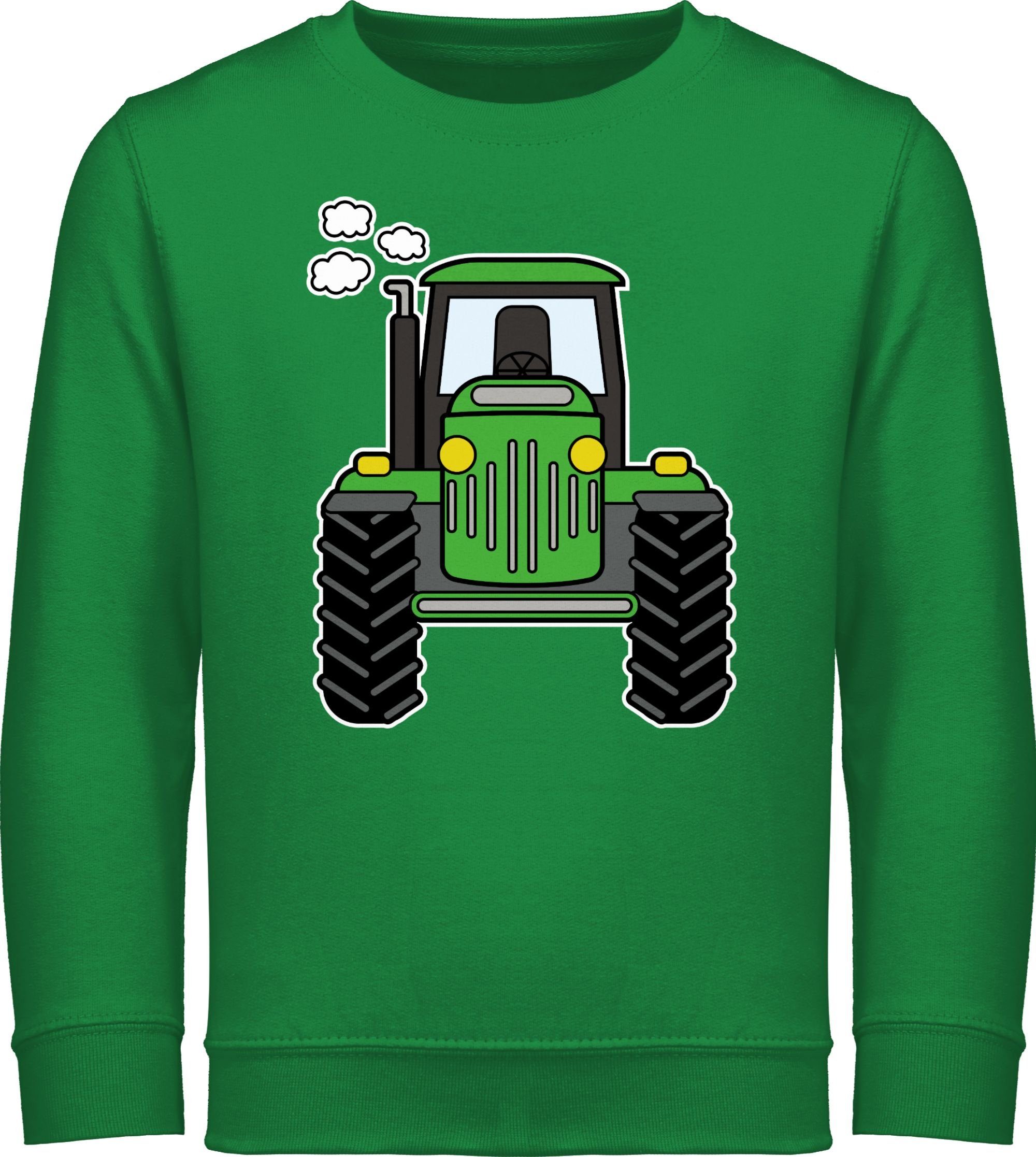 Front Traktor 2 Sweatshirt Grün Shirtracer Traktor