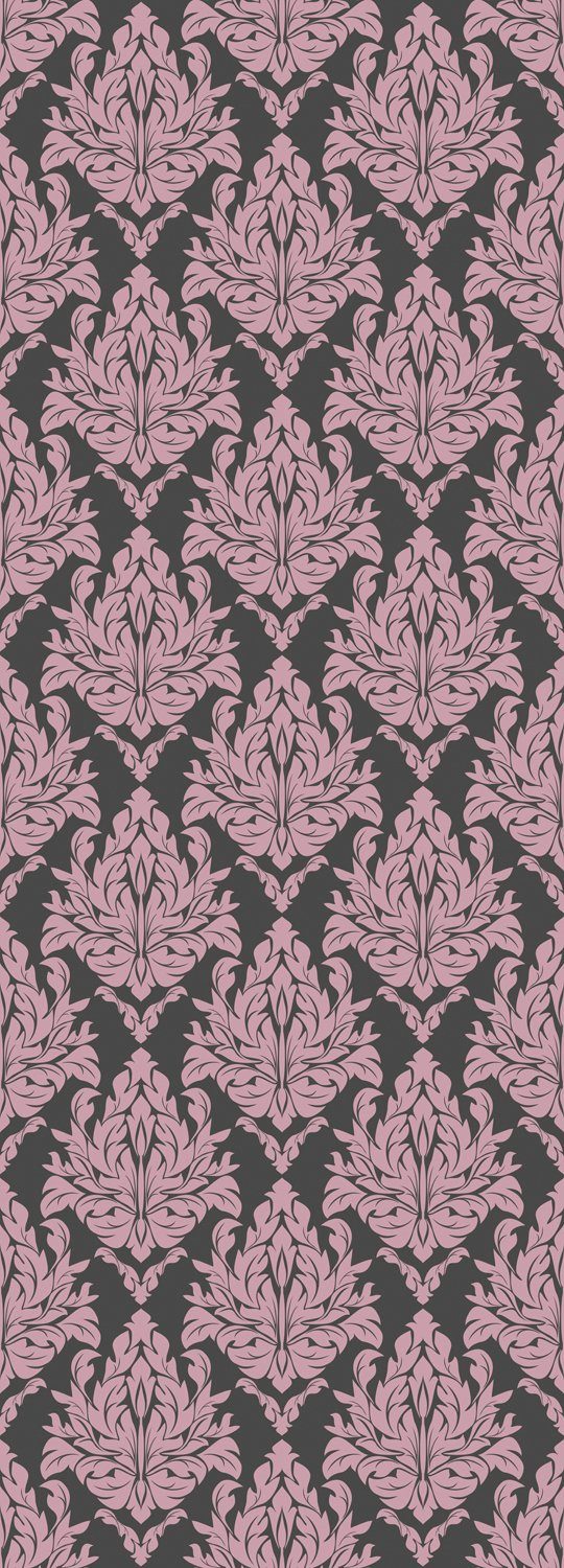 queence Vinyltapete Brogan, glatt, Antikoptik, Barock, Kunst, bedruckt, 90x250cm, selbstklebend, kinderleichte Anbringung, Sticker