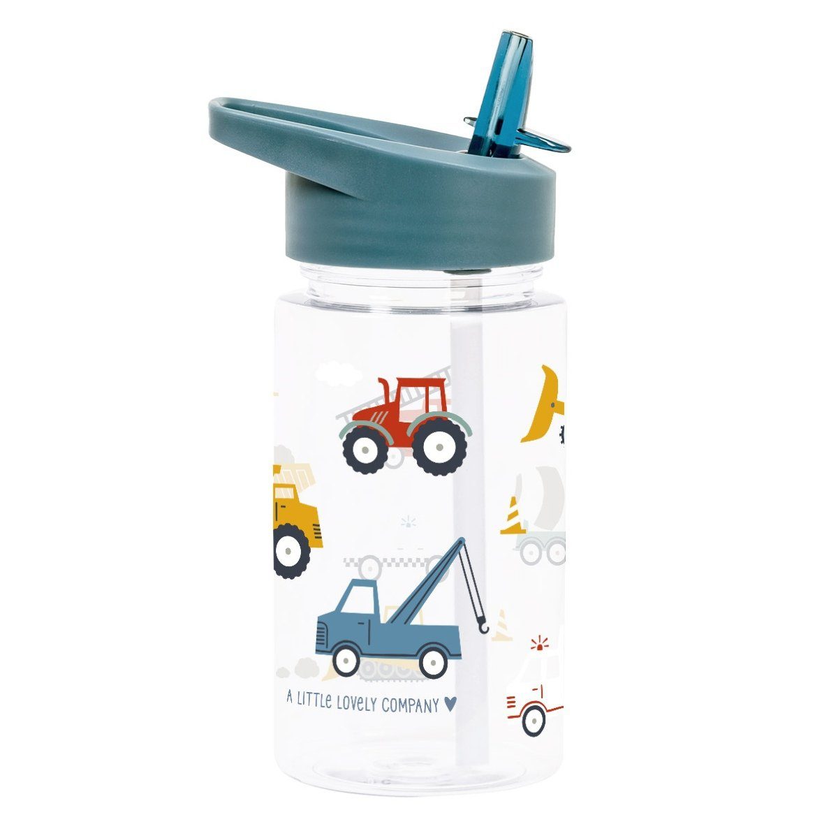 Trinkflasche Trinkflasche 450ml mit Trinkhalm Wasserflasche Kinderflasche