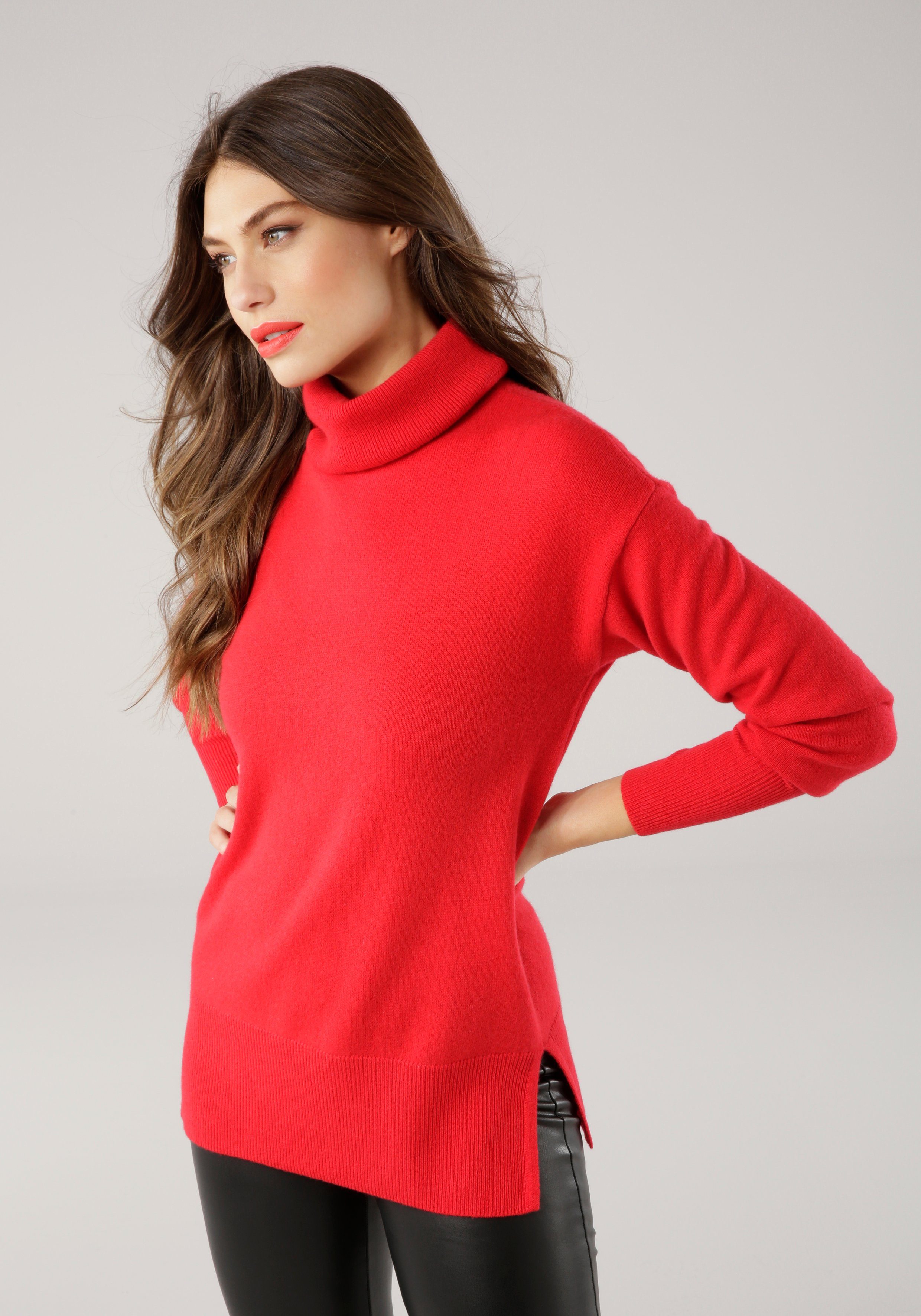 Rote Rollkragenpullover für Damen online kaufen | OTTO