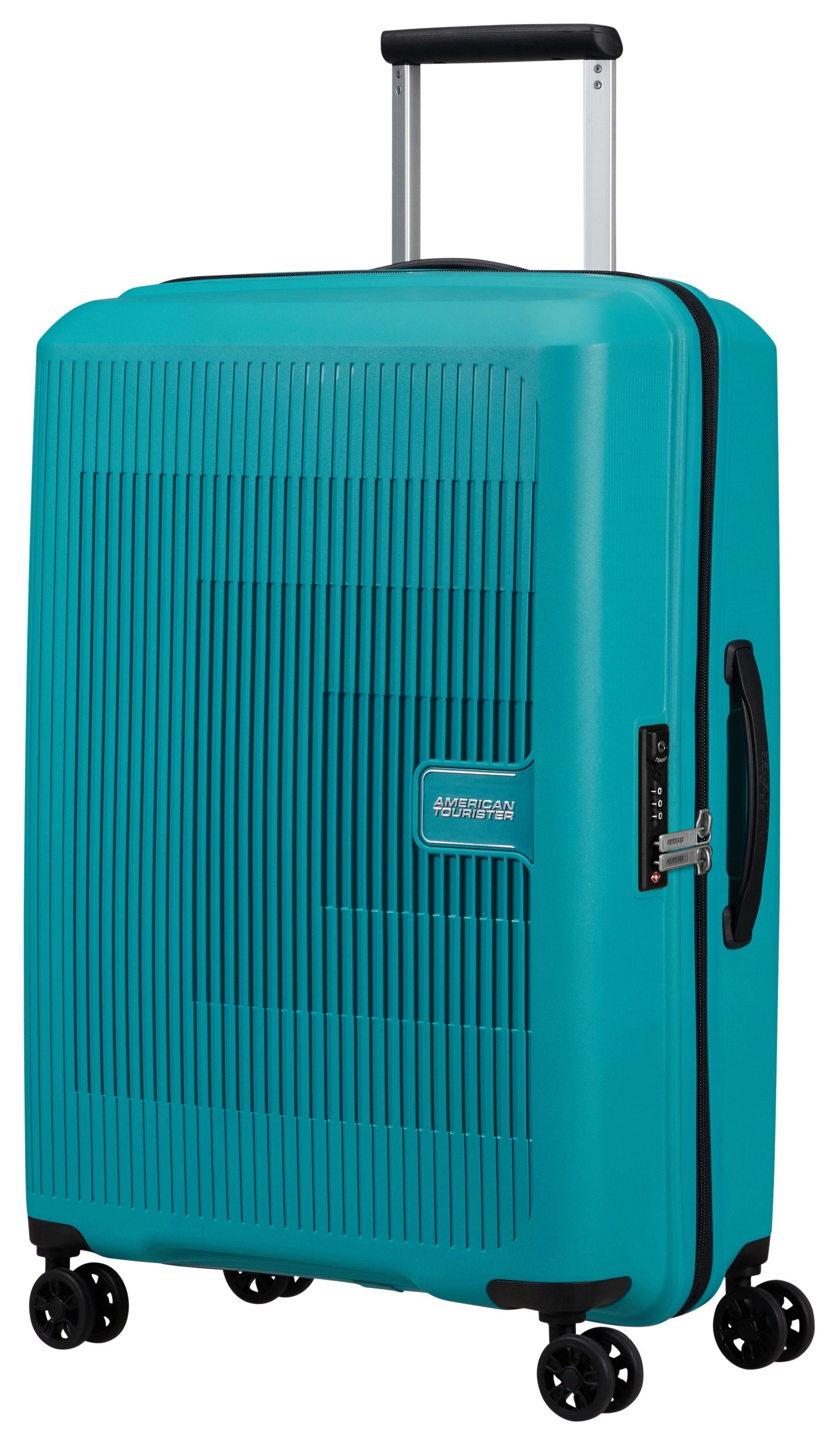 Spinner 4 exp, turquoise Koffer Rollen American AEROSTEP 67 tonic Tourister®