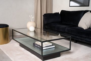 ebuy24 Couchtisch Maglehem Couchtisch mit Ablage 60x130 cm Glas. (1-St)