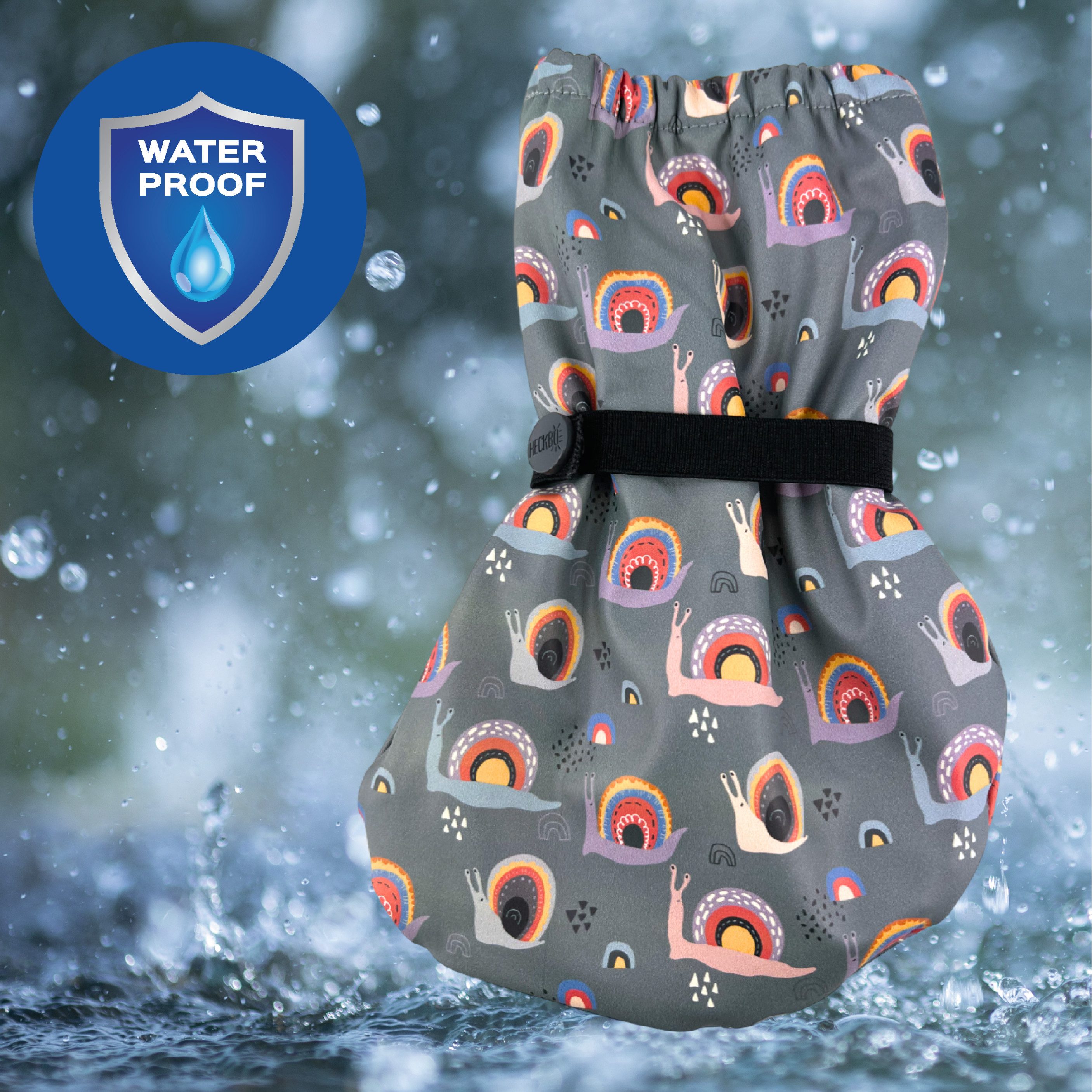 HECKBO Regenfüßlinge Füßlinge Baby ohne Futter verschiedene Motive Babystiefel – Bild 3 von 5