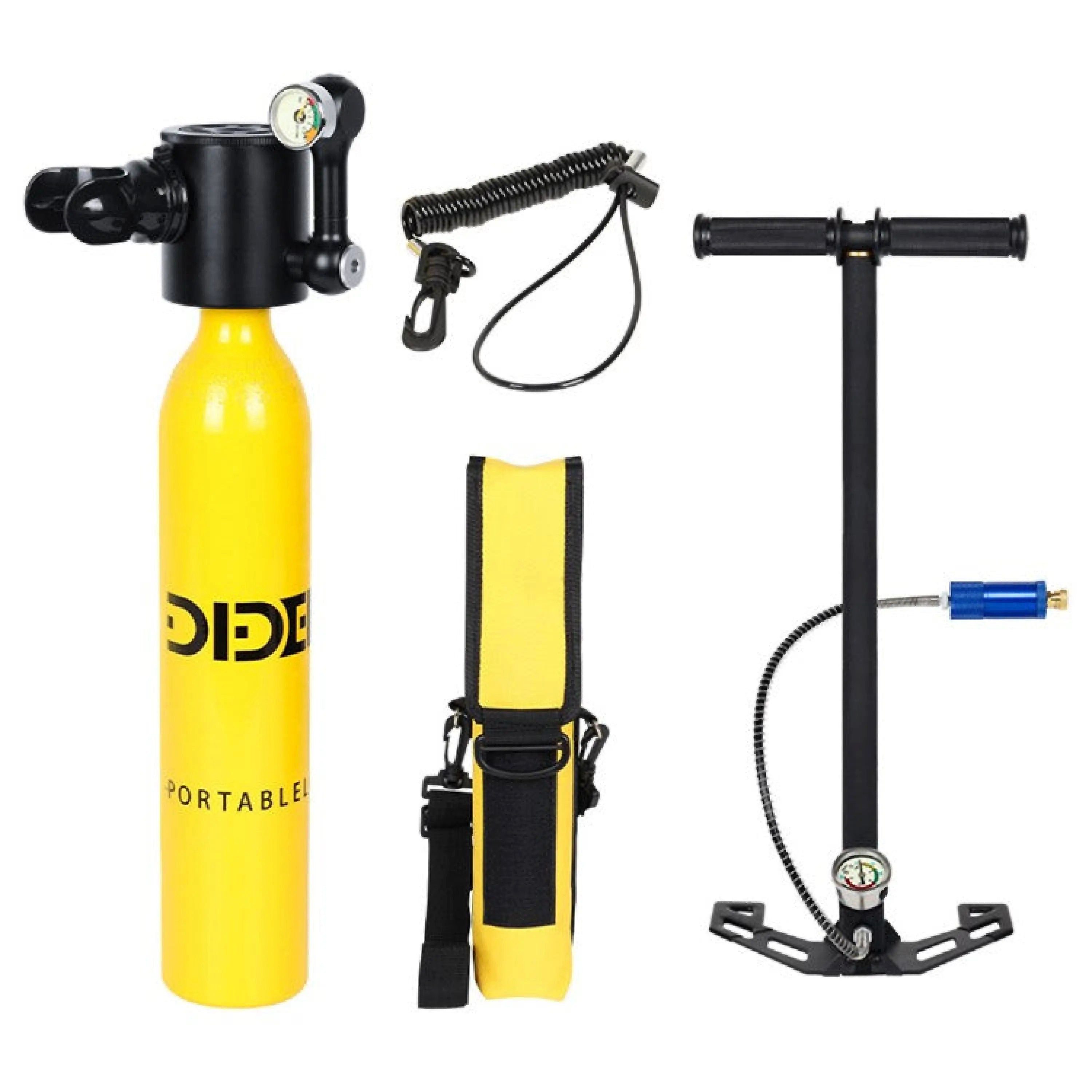 Sport-Knight® Tauchset Mini-Tauchgerät 0,5L, Komplett-Set für Schnorchler & Taucher