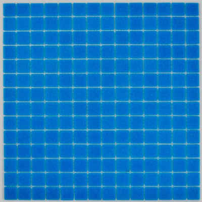 Mosani Bodenfliese Quadratisches Glasmosaik Mosaikfliesen dunkelblau glänzend