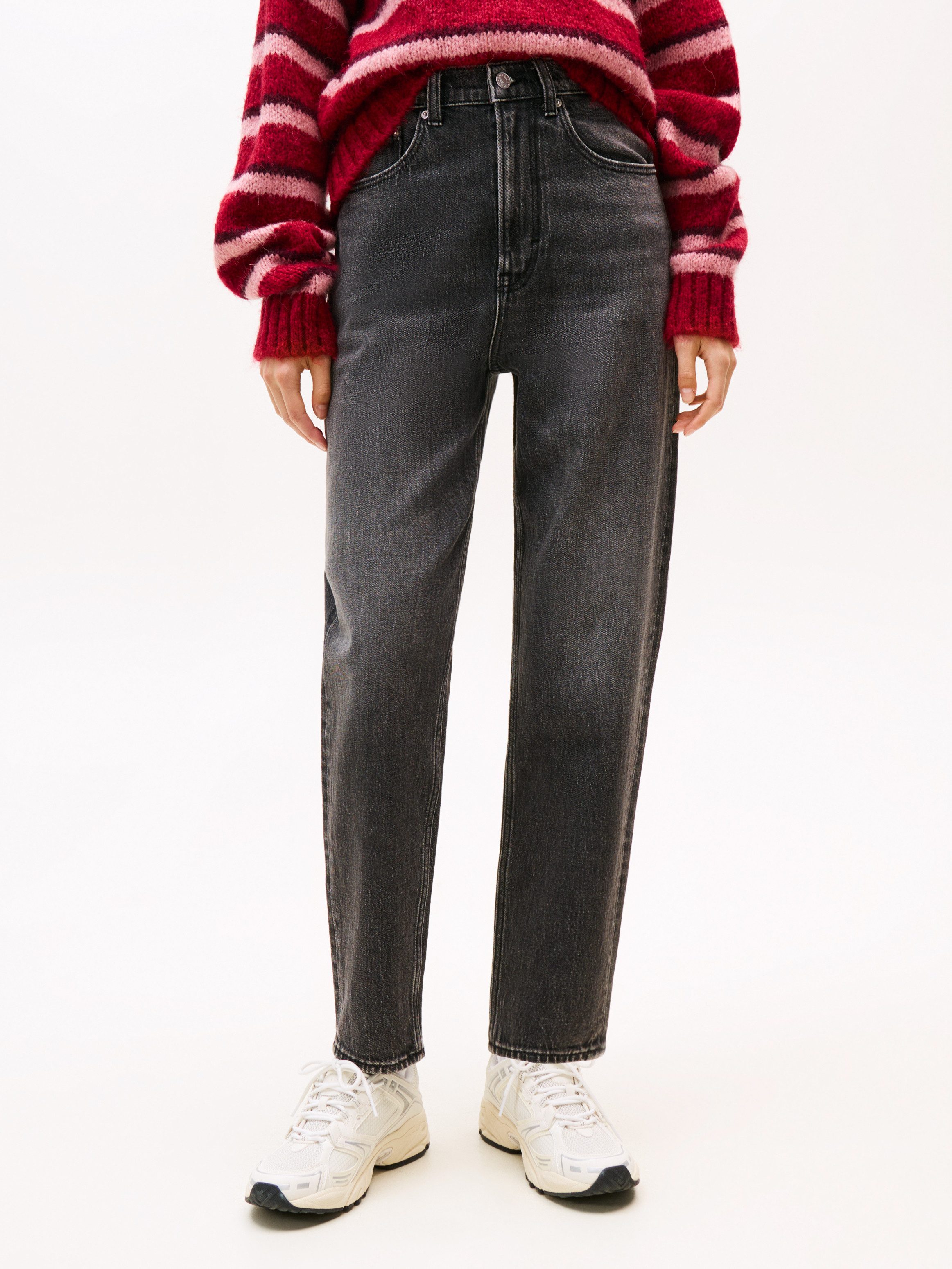 Tommy Jeans Tapered-fit-Jeans MOM JEAN UH TPR BI0187