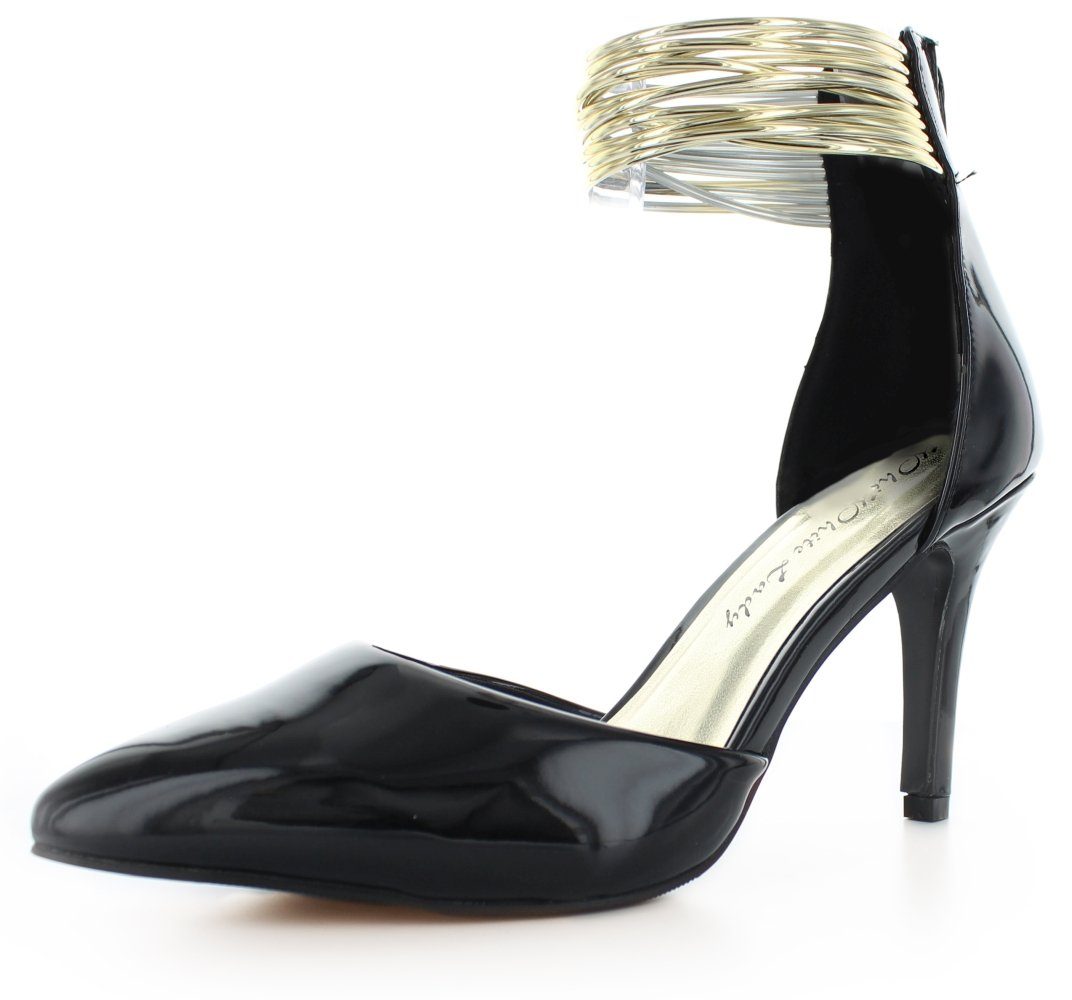 White Lady 825 Pumps aus Lackleder mit metallic Riemchen Slingpumps