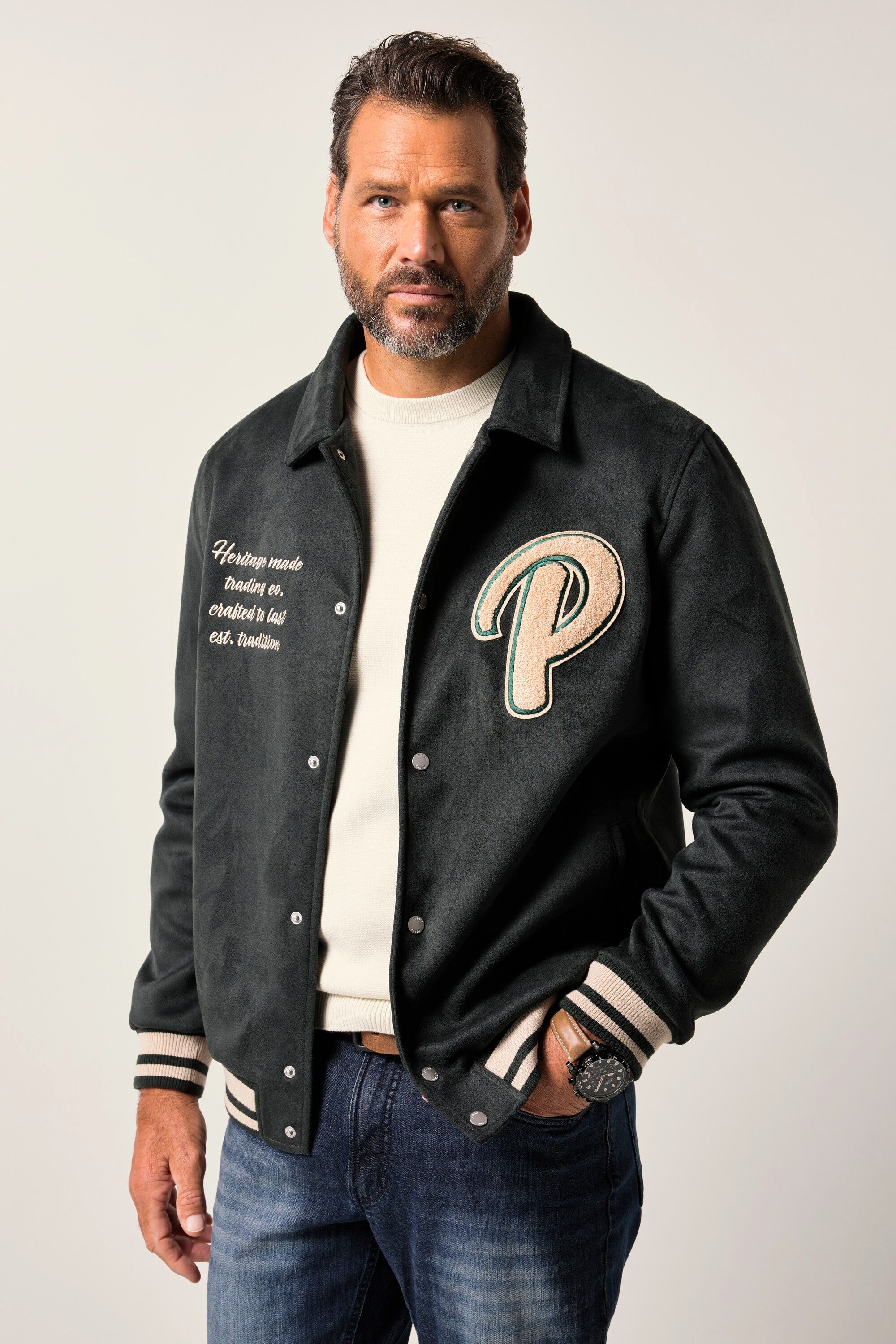 JP1880 Funktionsjacke JP1880 Blouson Velours Brust-Stick günstig online kaufen