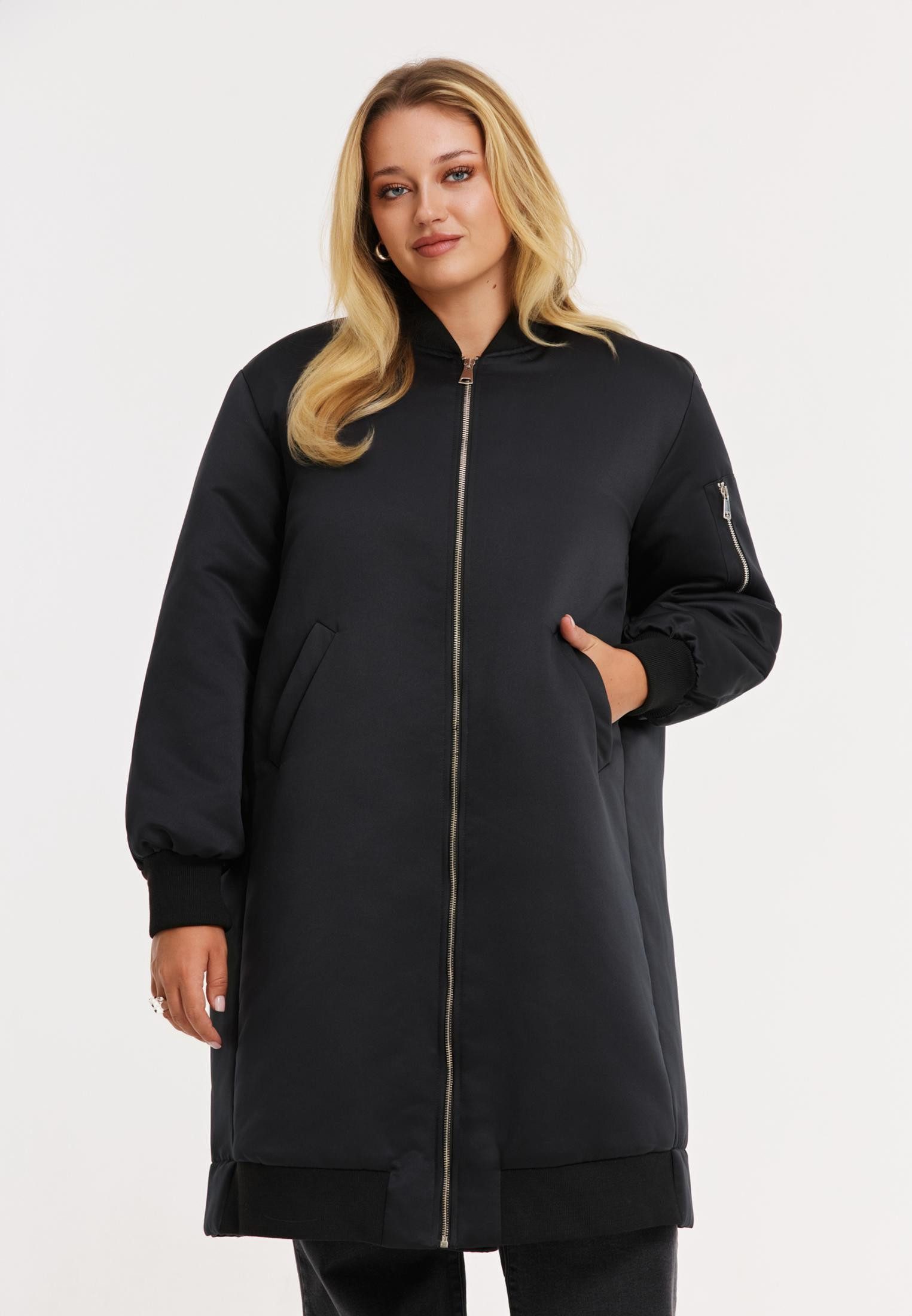 YOEK Langmantel Damen Jacke mit Langarm günstig online kaufen
