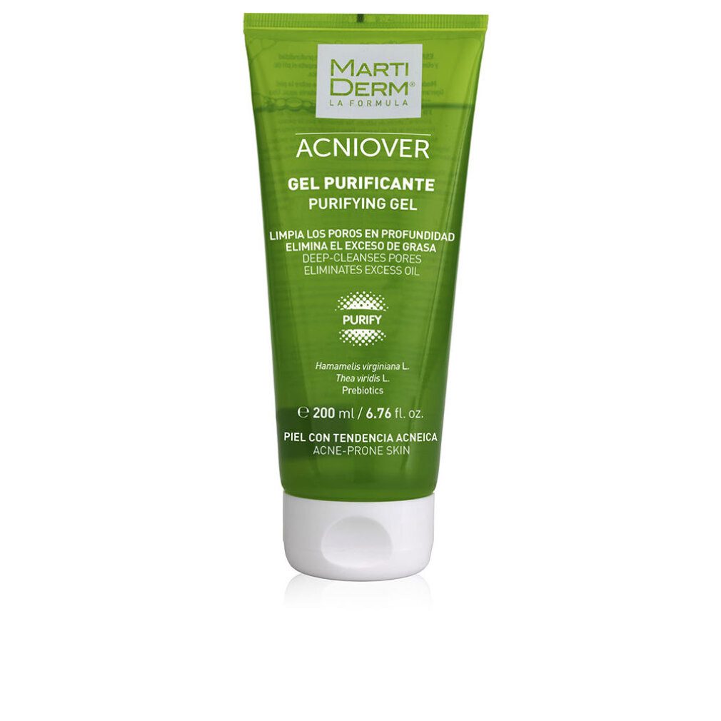 Martiderm Gesichtspflege ACNIOVER gel purificante piel grasa y acnéica 200ml