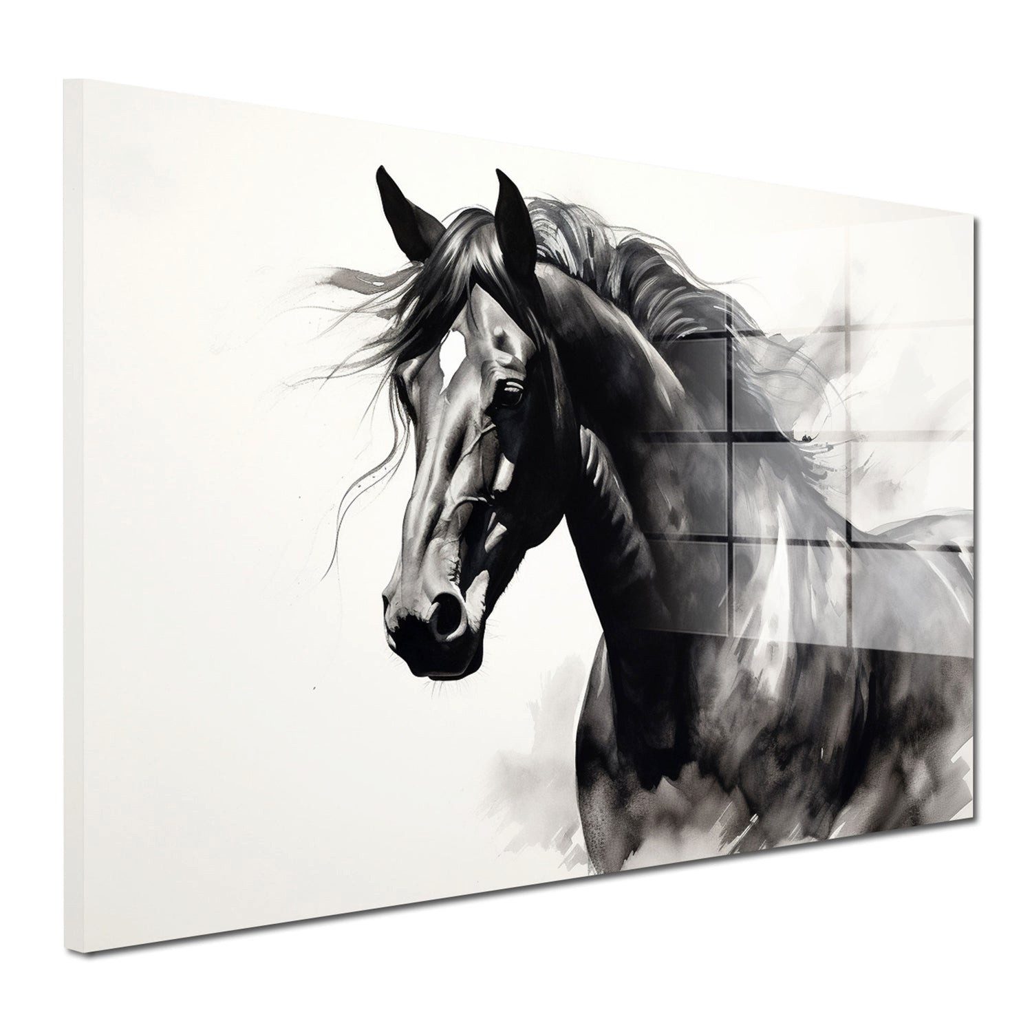 Artedinoi Acrylglasbild Pferd Acrylglasbild Wandbild Abstrakt Bunt Tier Elegant Deko XXL