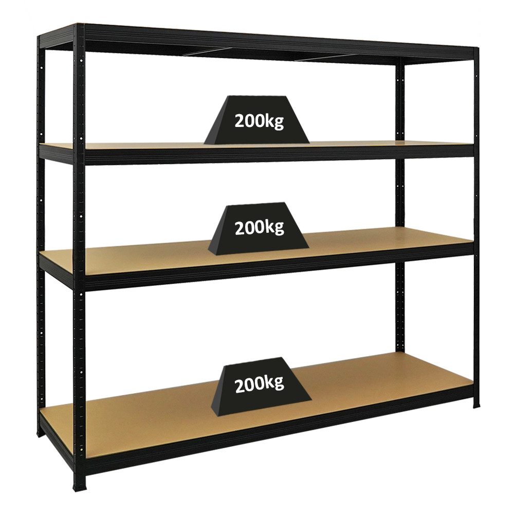 PROREGAL® Schwerlastregal Stabiles Lastenregal Kellerregal ELEPHANT mit 5 Fachböden aus MDF