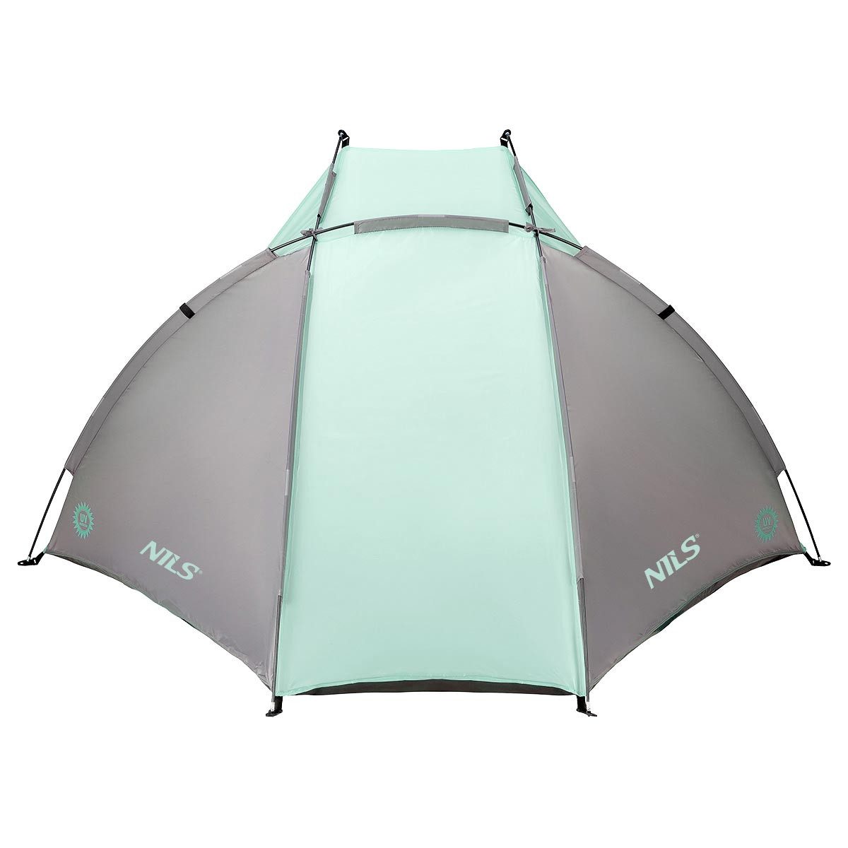 NILS CAMP Strandmuschel Strandzelt Sonnenschutz Mint 220x115x115cm