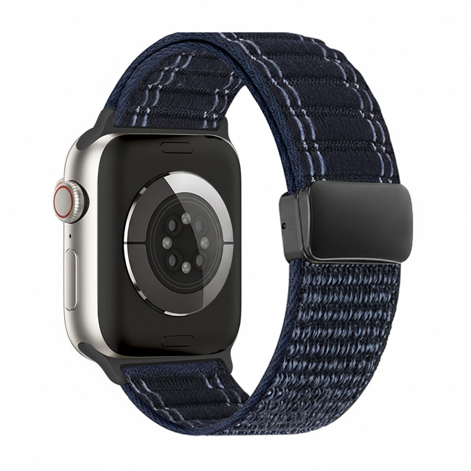 Tec-Expert Smartwatch-Armband für Apple Watch Series 8 41 mm Armband Ersatz Wechsel Band, Nylon Textil mit Magnetverschluss, stufenlos Verstellbar atmungsaktiv