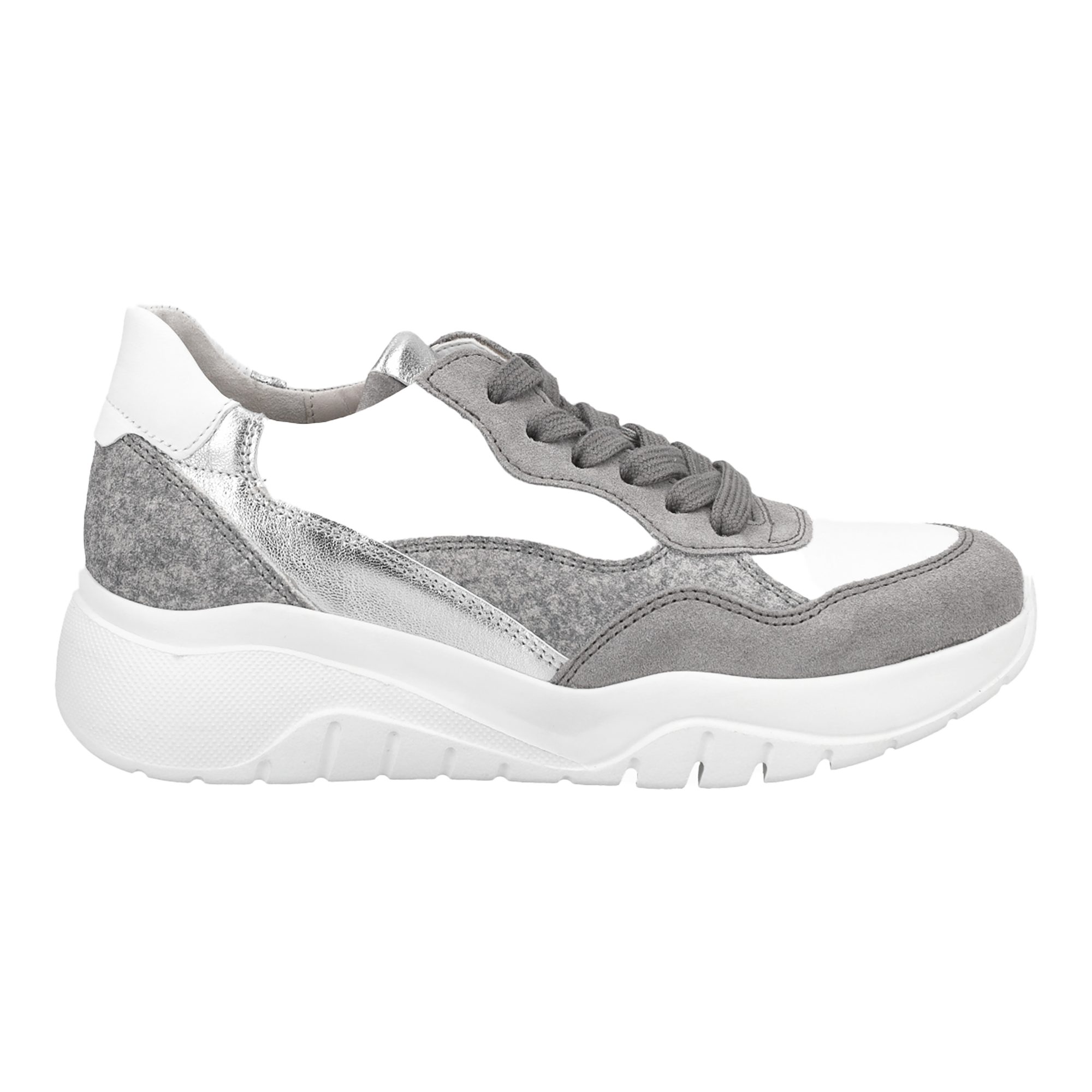 Gabor Gabor 3.451.10, Sneaker, Grau, kombiniert, Damen Sneaker