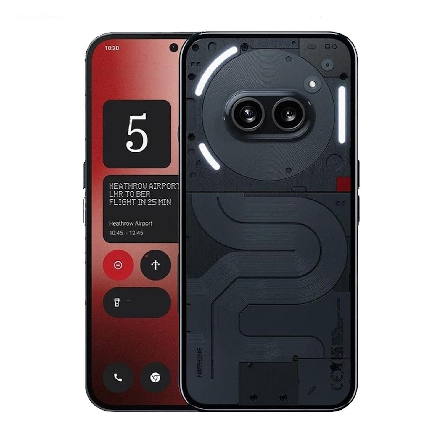 Wigento Handyhülle Für Nothing Phone 2a / Plus Schock TPU Schutz Hülle Cover Transparent
