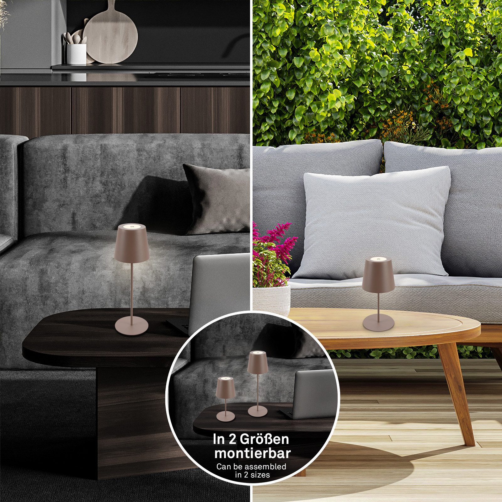 Briloner Leuchten LED Außen-Tischleuchte Coloris, LED fest integriert – Bild 2 von 5