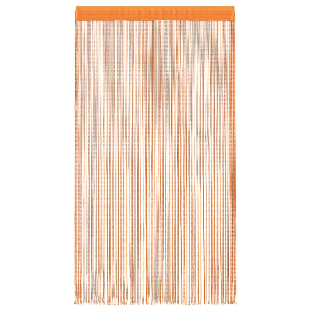vidaXL Vorhang Fadenvorhänge 2 Stk. Orange 140x250 cm (2 St) – Bild 4 von 5
