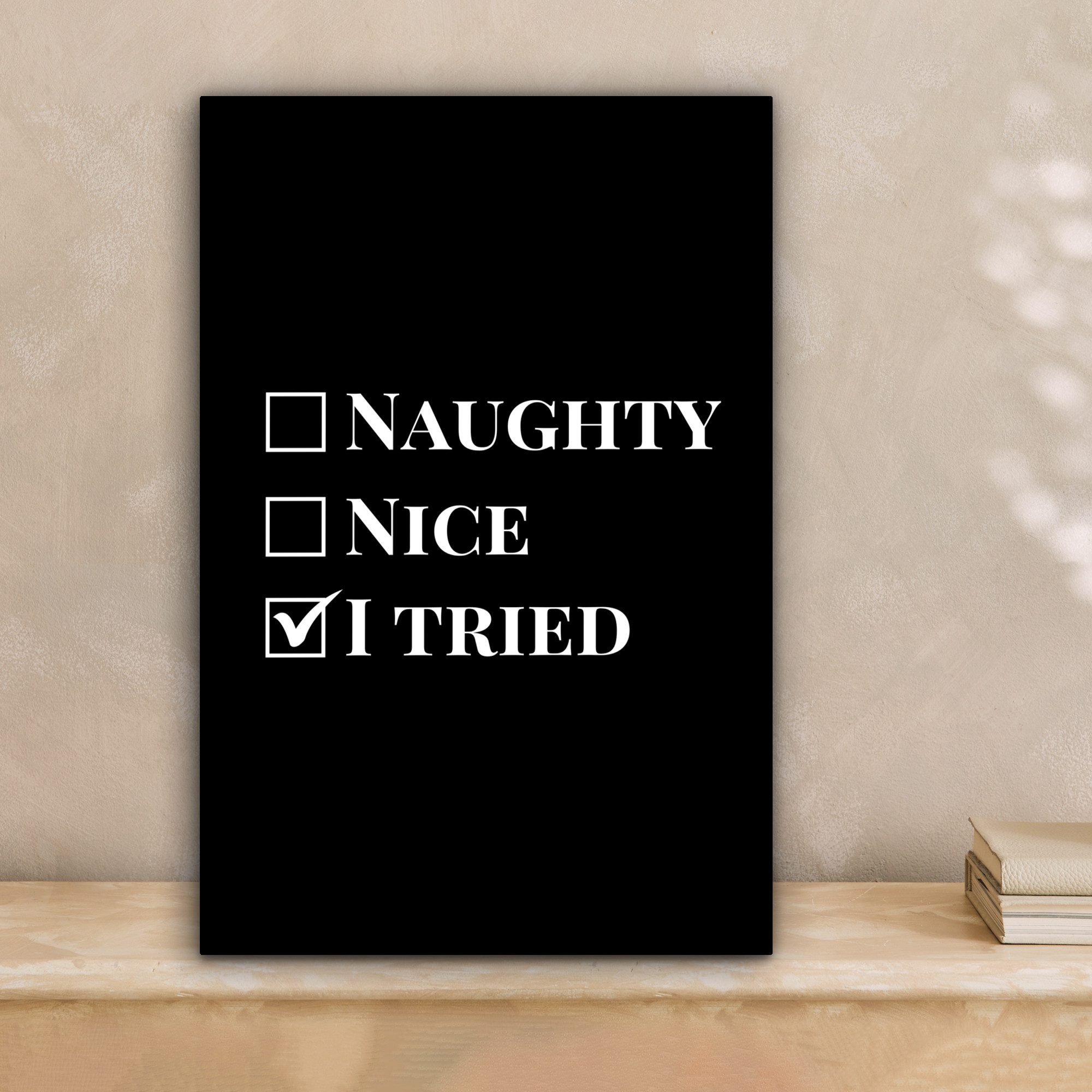 OneMillionCanvasses® Leinwandbild Weihnachten - Schwarz - günstig online kaufen