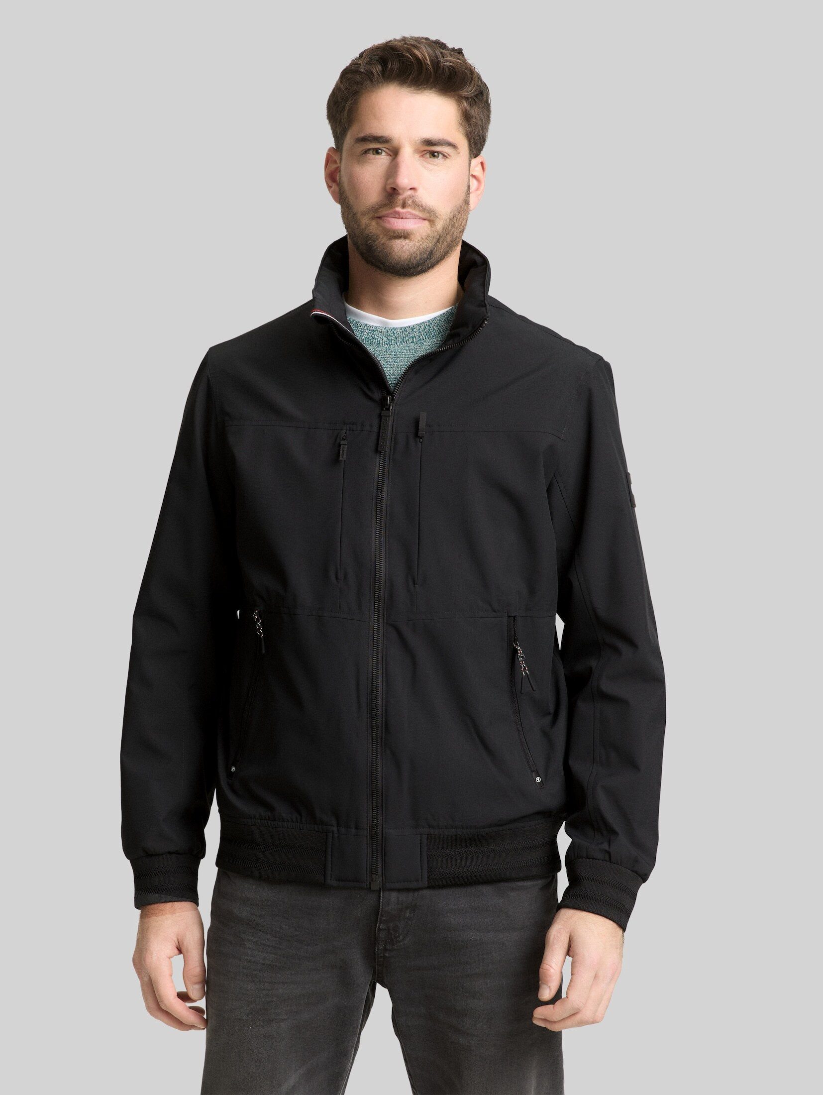 TOM TAILOR Outdoorjacke Jacken Blouson Jacke mit verstaubarer Kapuze