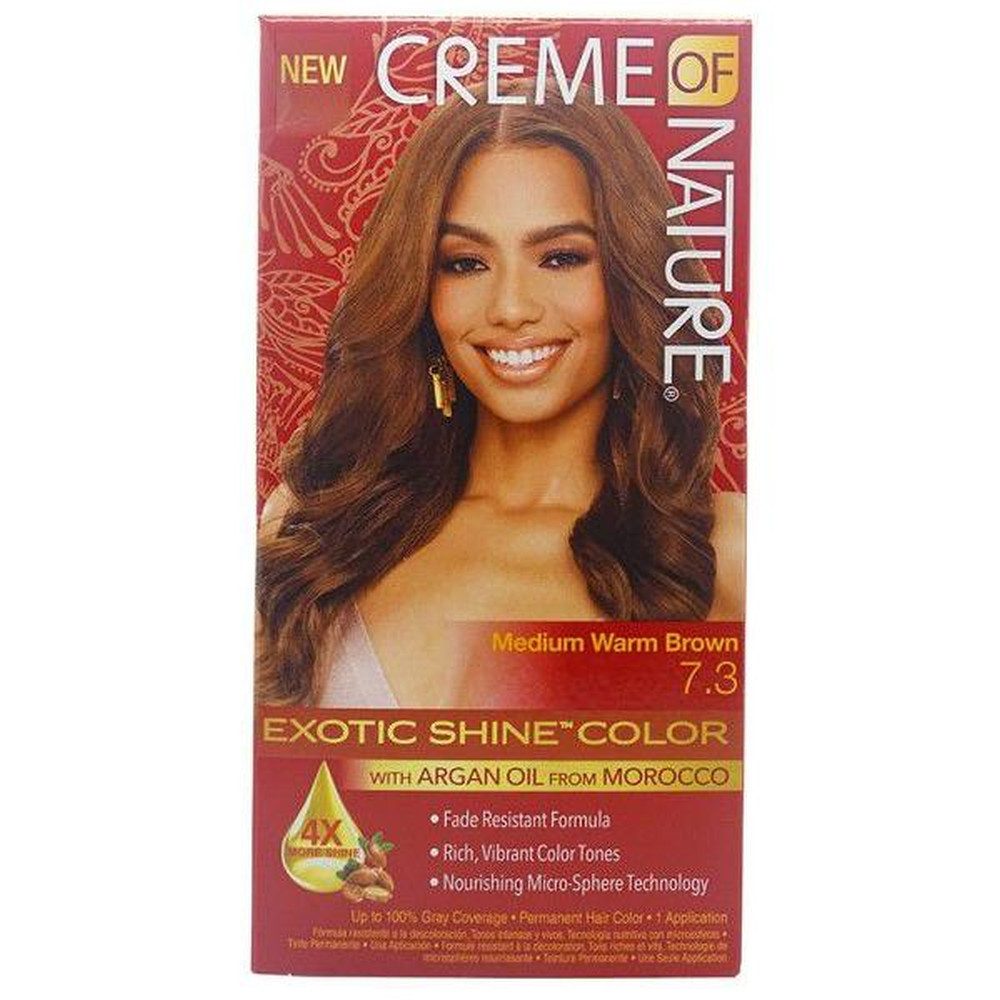 Haarfarbe Creme Of Nature Exotic Shine Hair Color Warm Brown 7.3