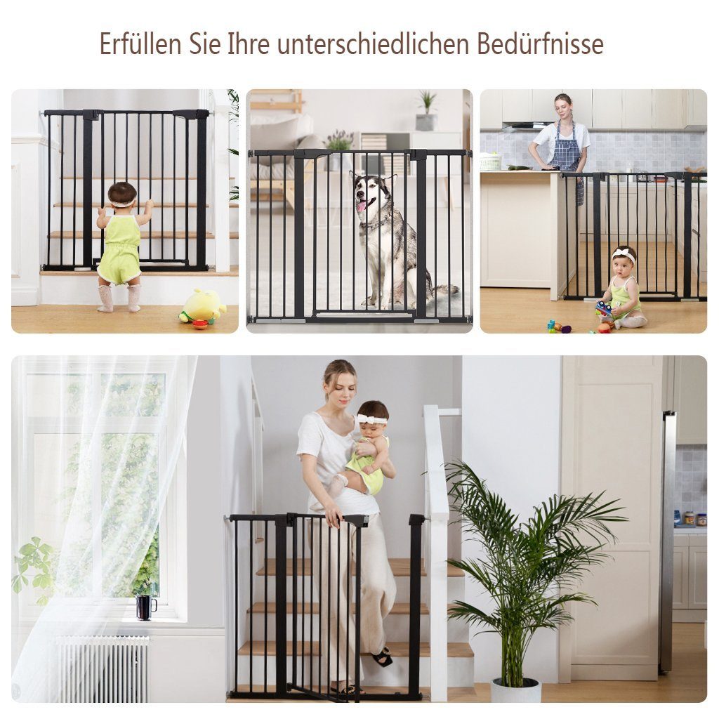 Comomy Türschutzgitter, Babygitter Schutzgitter einstellbar 75~124cm günstig online kaufen