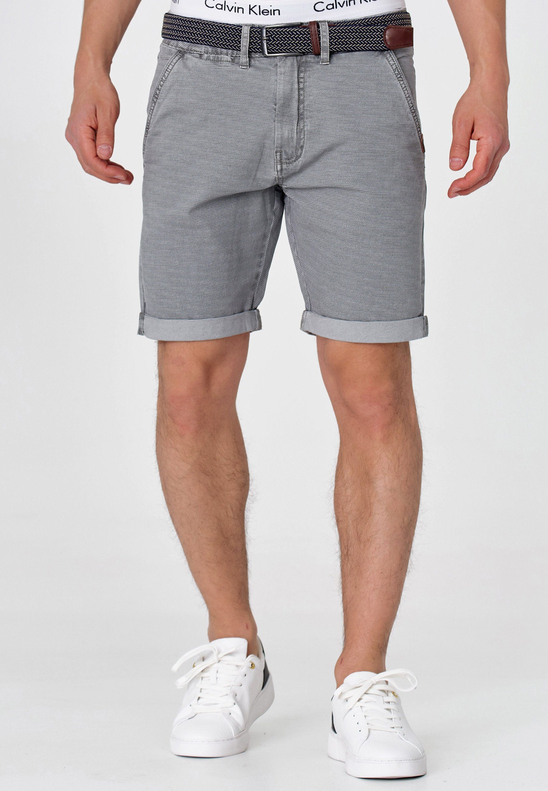 Indicode Chinoshorts Caedmon aus elastischer Baumwoll-Qualität, günstig online kaufen