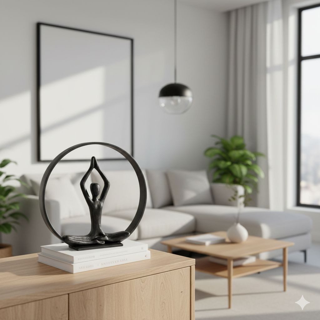 Small-Preis Skulptur Metallstatue Together oder Zen