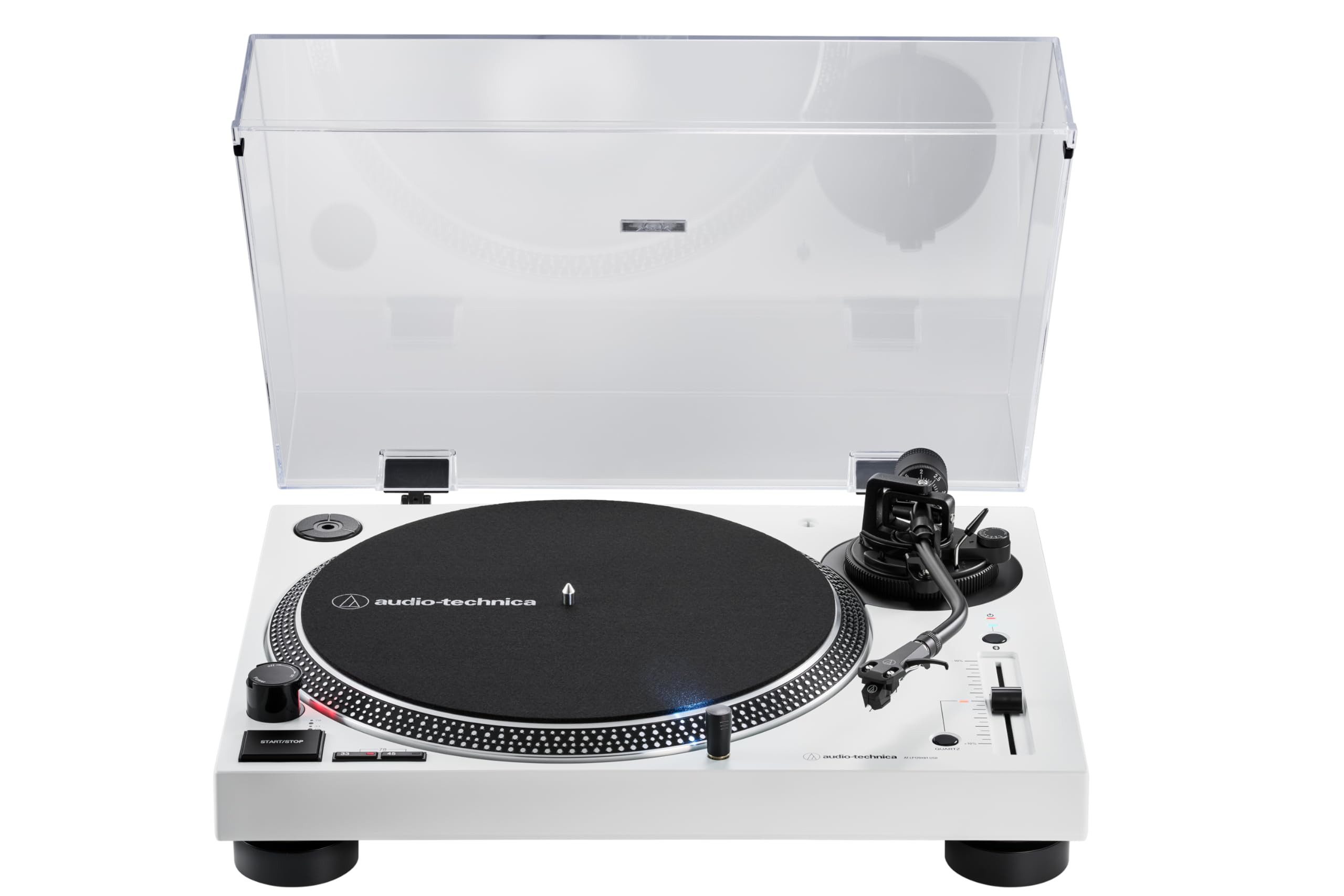 audio-technica AT-LP120XBTUSBBK Plattenspieler (Bluetooth & USB Plattenspieler in Weiß)