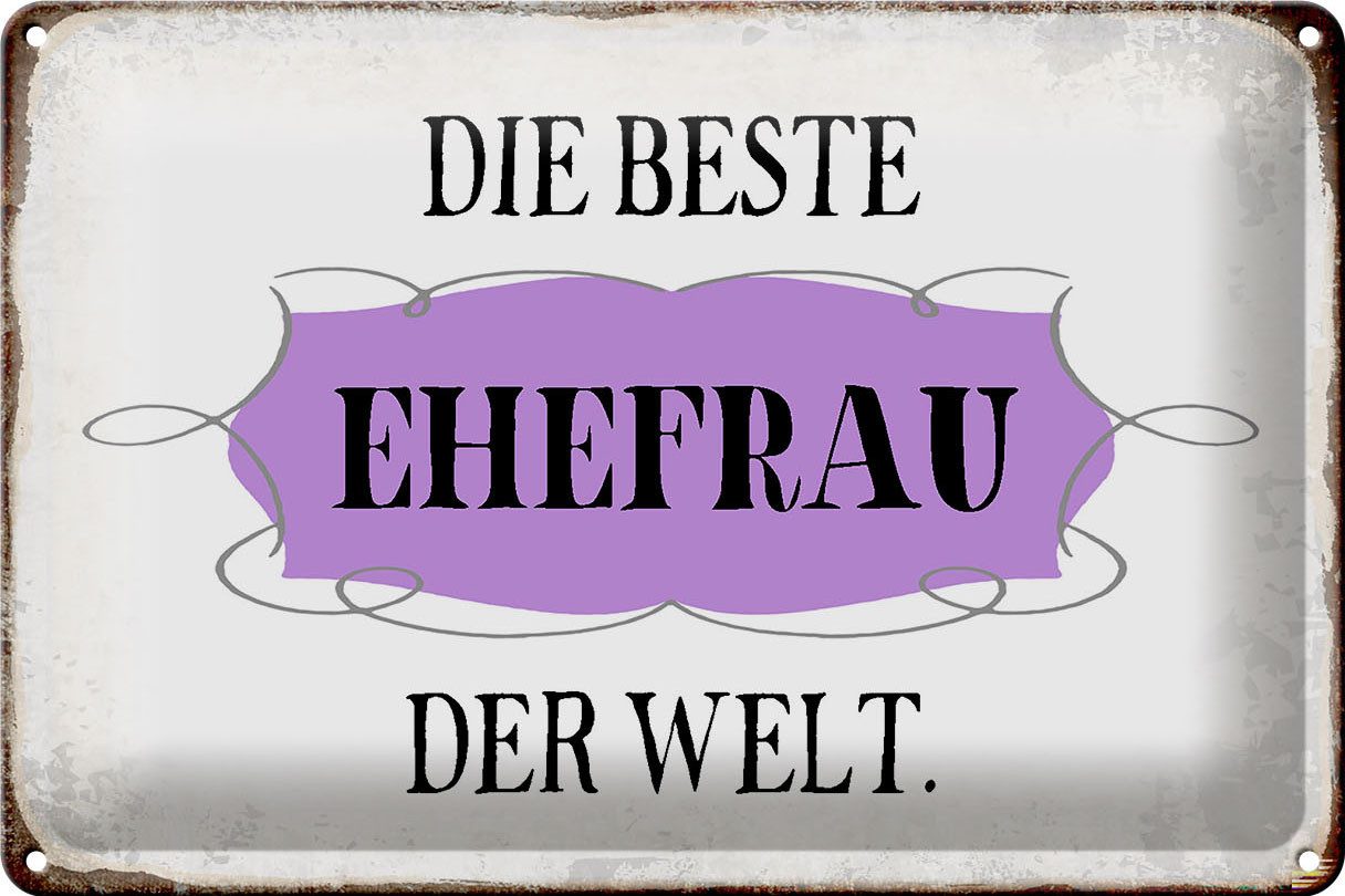 Hebold Metallschild Schild Blech 30x20cm Made in Germany Spruch die