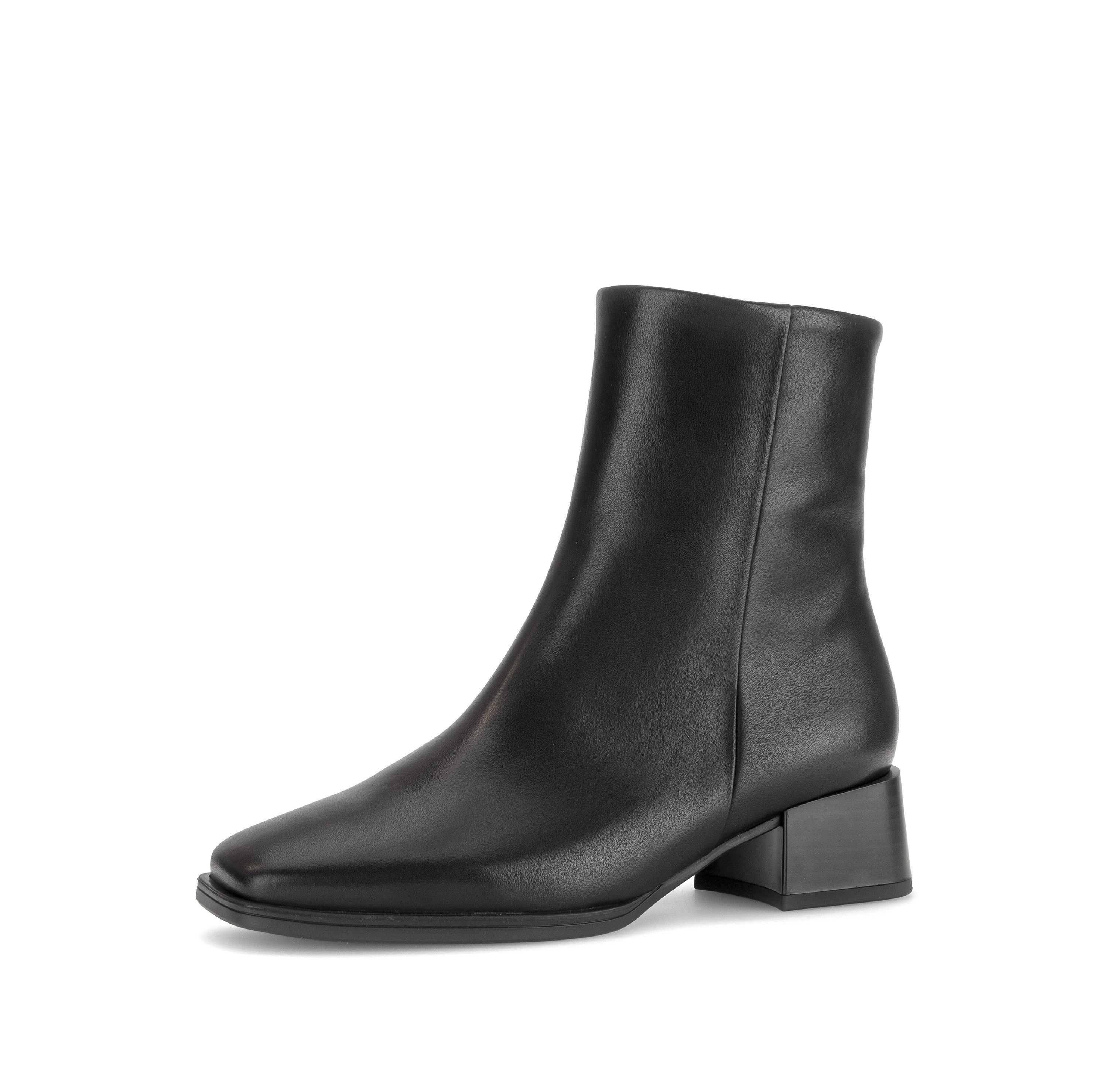 Gabor Stiefelette Blockabsatz, Basic-Stiefelette mit Innenreißverschluss, G-Weite
