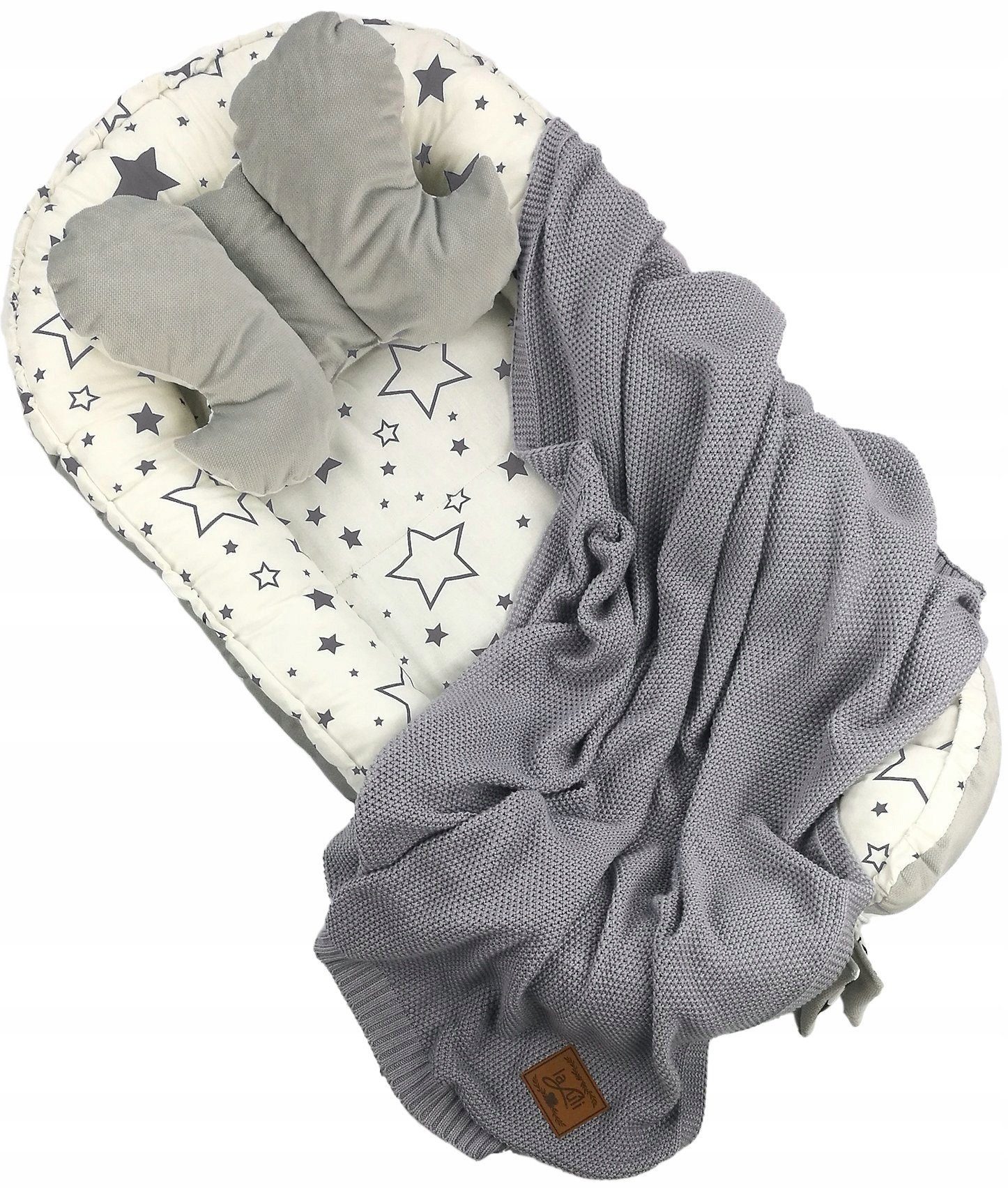Pamek Bettnestchen Babybett Babynestchen Babynest Kinderbett Kokon zum schlafen Kissen, Sehr weiches material, Füllung 100% antiallergische Silikonkogel.
