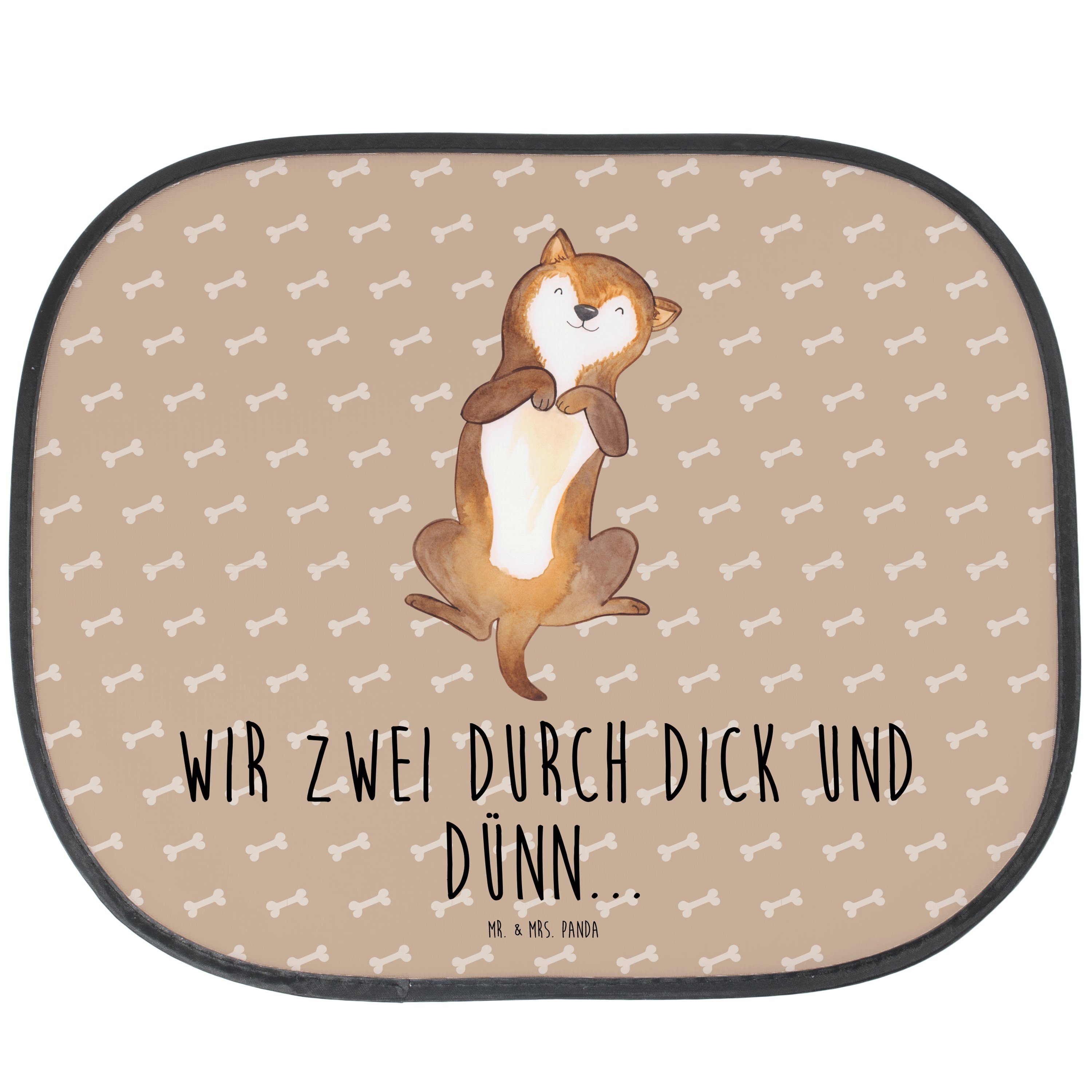 Sonnenschutz Hund Panda, - Hundewelpe, Seidenmatt Sprü, Mrs. Mr. & - Hundeglück Geschenk, Haustier, Bauchkraulen