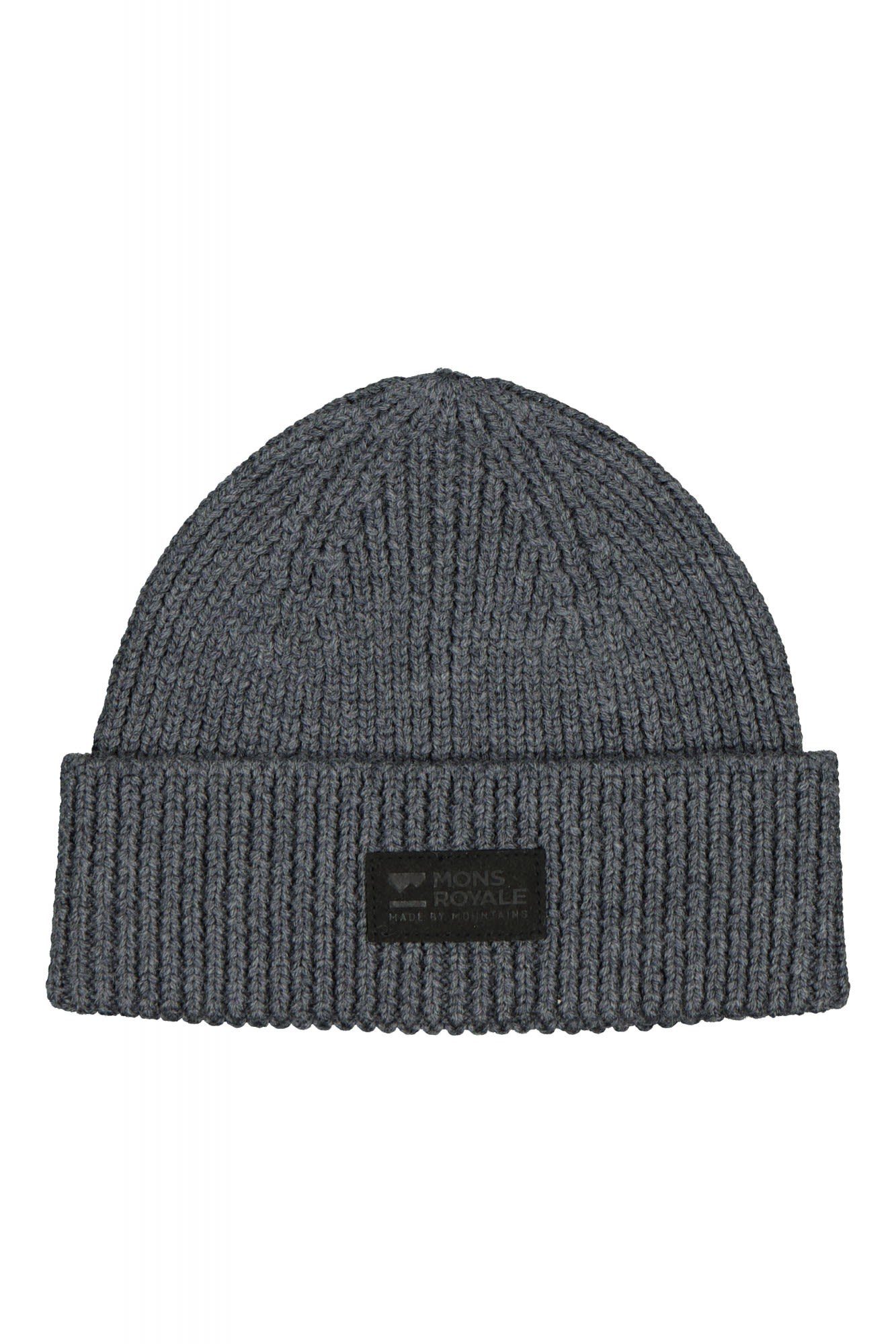 Mons Royale Beanie Mons Royale Fishermans Beanie Accessoires charcoal marl