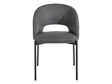 MIRJAN24 Stuhl K373 (2 Stück), Beine aus Metall, 57x51x77 cm