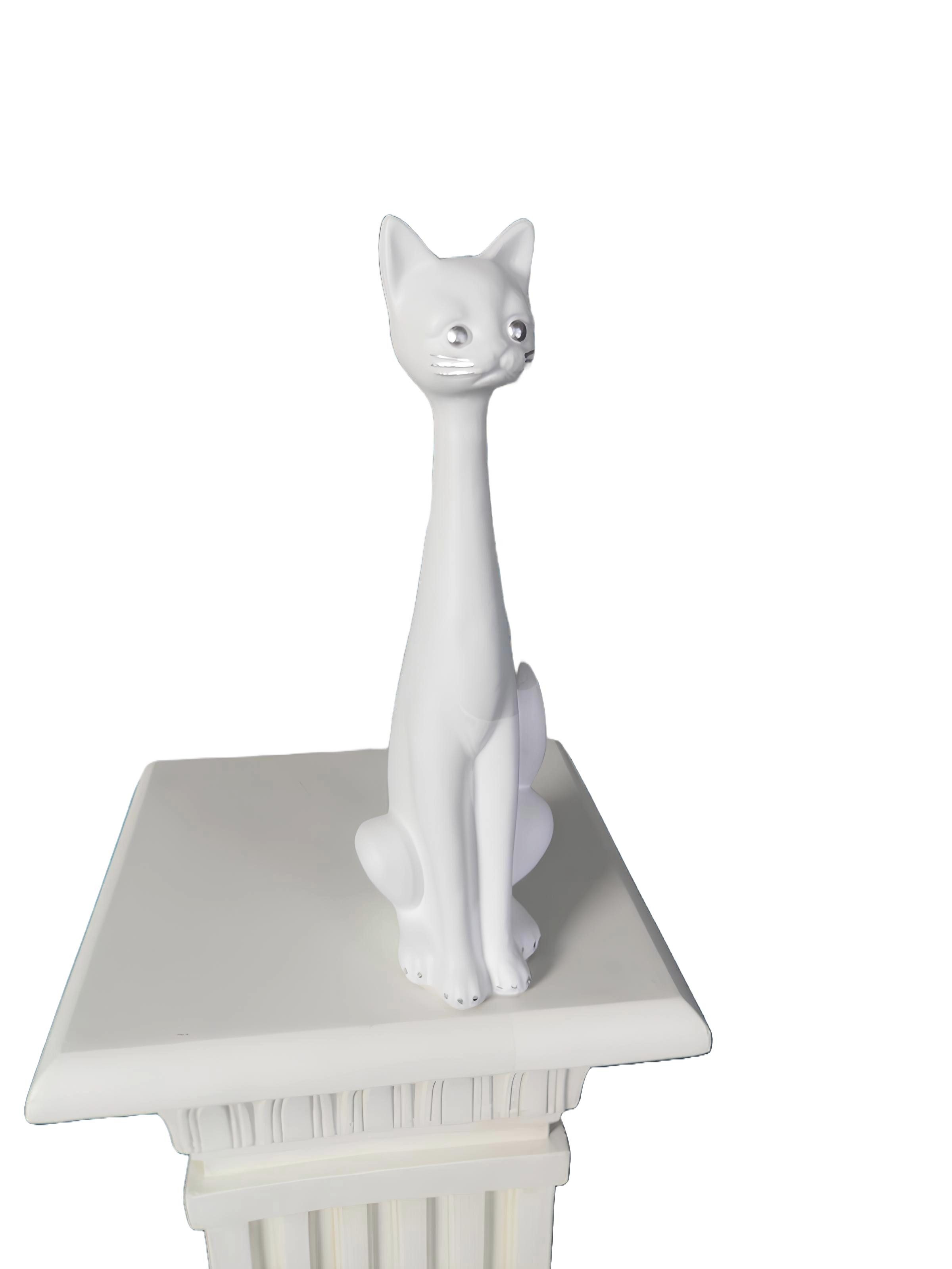 Xlmoebel Skulptur Neuheit XXL Design Katzenfigur Skulptur Dekorationsstatue 37 cm groß (Skulptur 4069424536621), Hergestellt in Europa