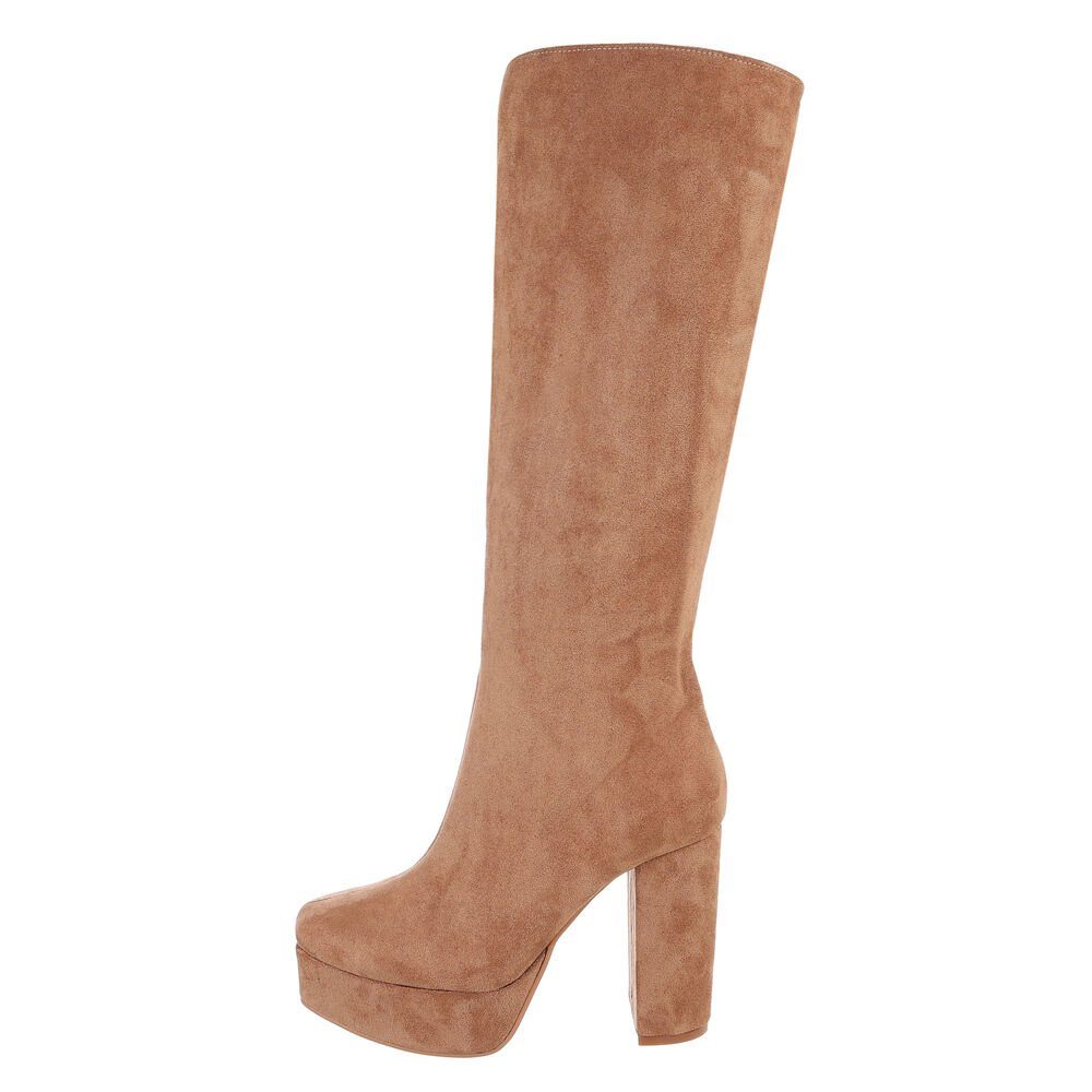 Ital-Design Damen Elegant Plateaustiefel (85255564) Blockabsatz günstig online kaufen