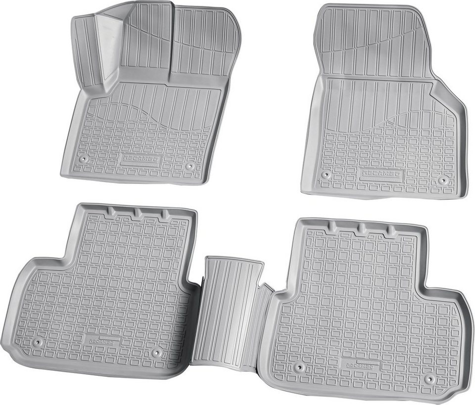 RECAMBO Passform-Fußmatten CustomComforts (4 St), für Land Rover ROVER,  Discovery Sport L550 ab 2014, perfekte Passform, Hohe Gummiqualität (TPE  Material) – längere Lebensdauer der Automatten