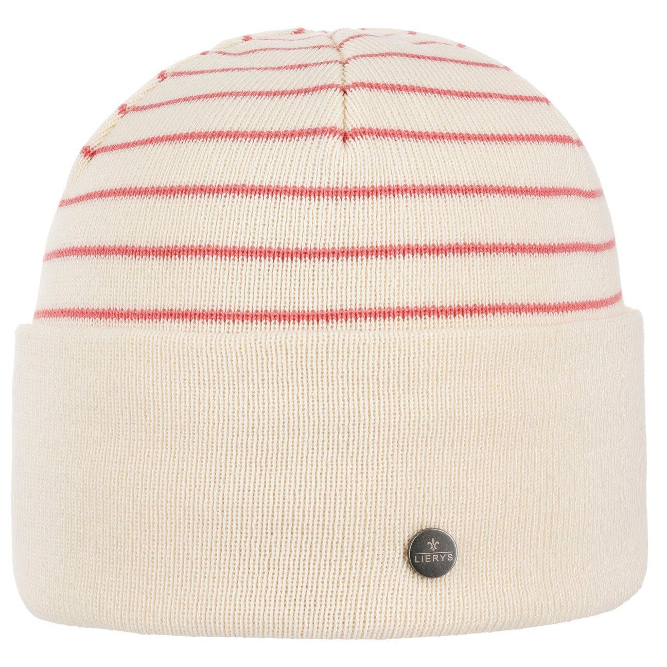 Lierys Beanie (1-St) Beanie mit Umschlag, Made in Germany cremeweiß